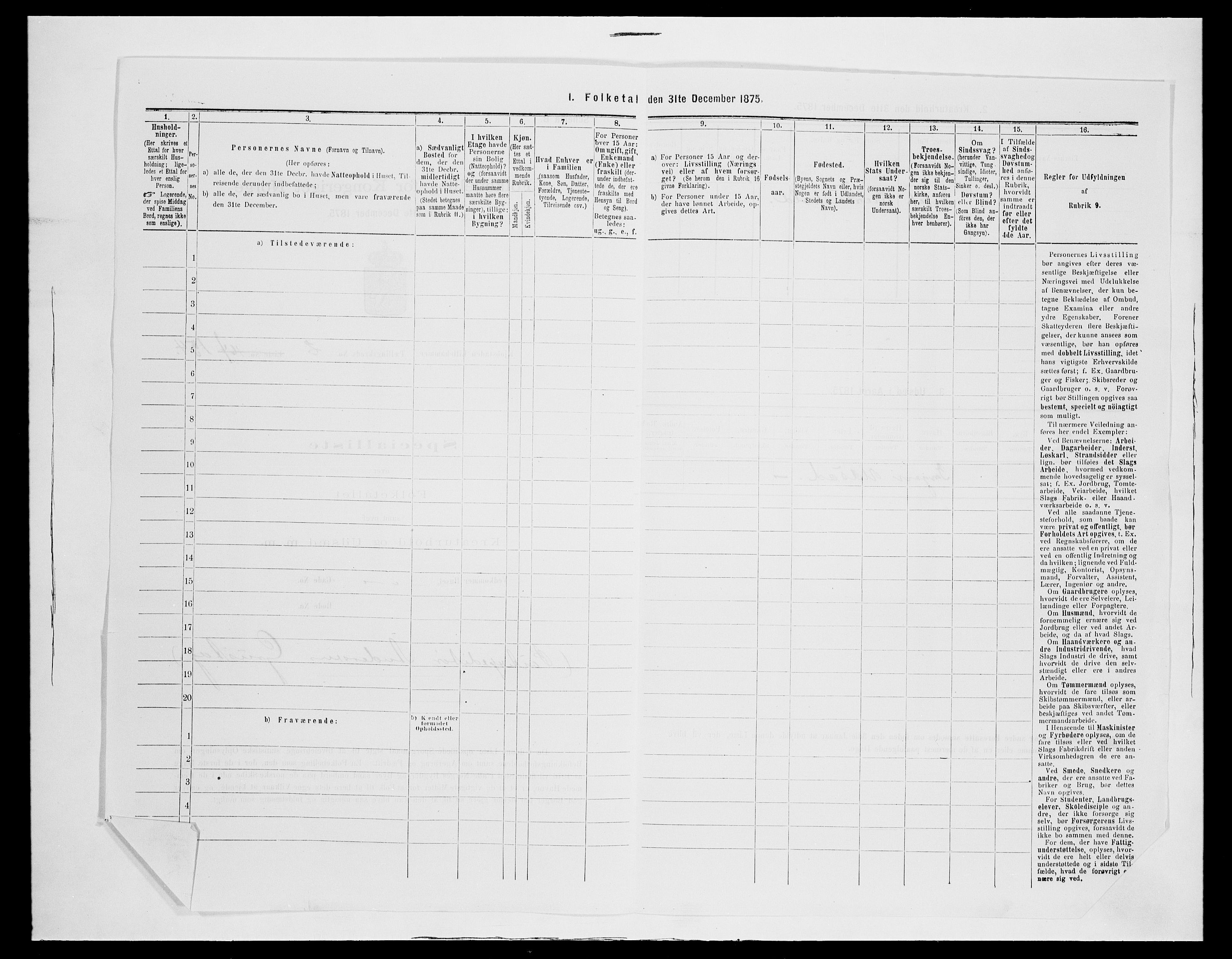 SAH, 1875 census for 0501B Fåberg/Lillehammer, 1875, p. 344