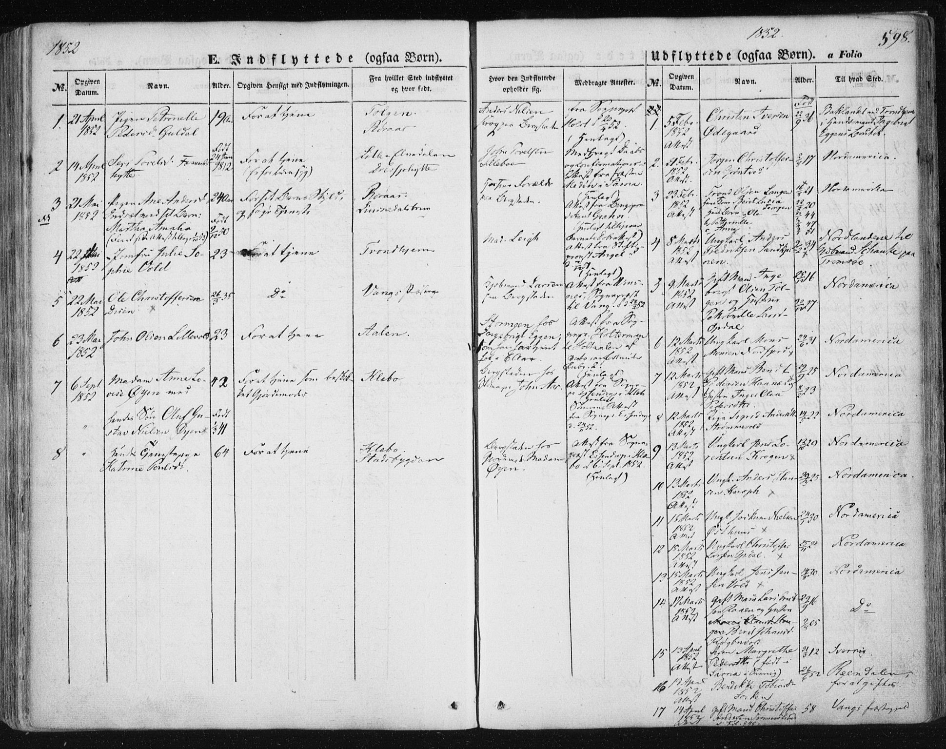 Ministerialprotokoller, klokkerbøker og fødselsregistre - Sør-Trøndelag, SAT/A-1456/681/L0931: Parish register (official) no. 681A09, 1845-1859, p. 598