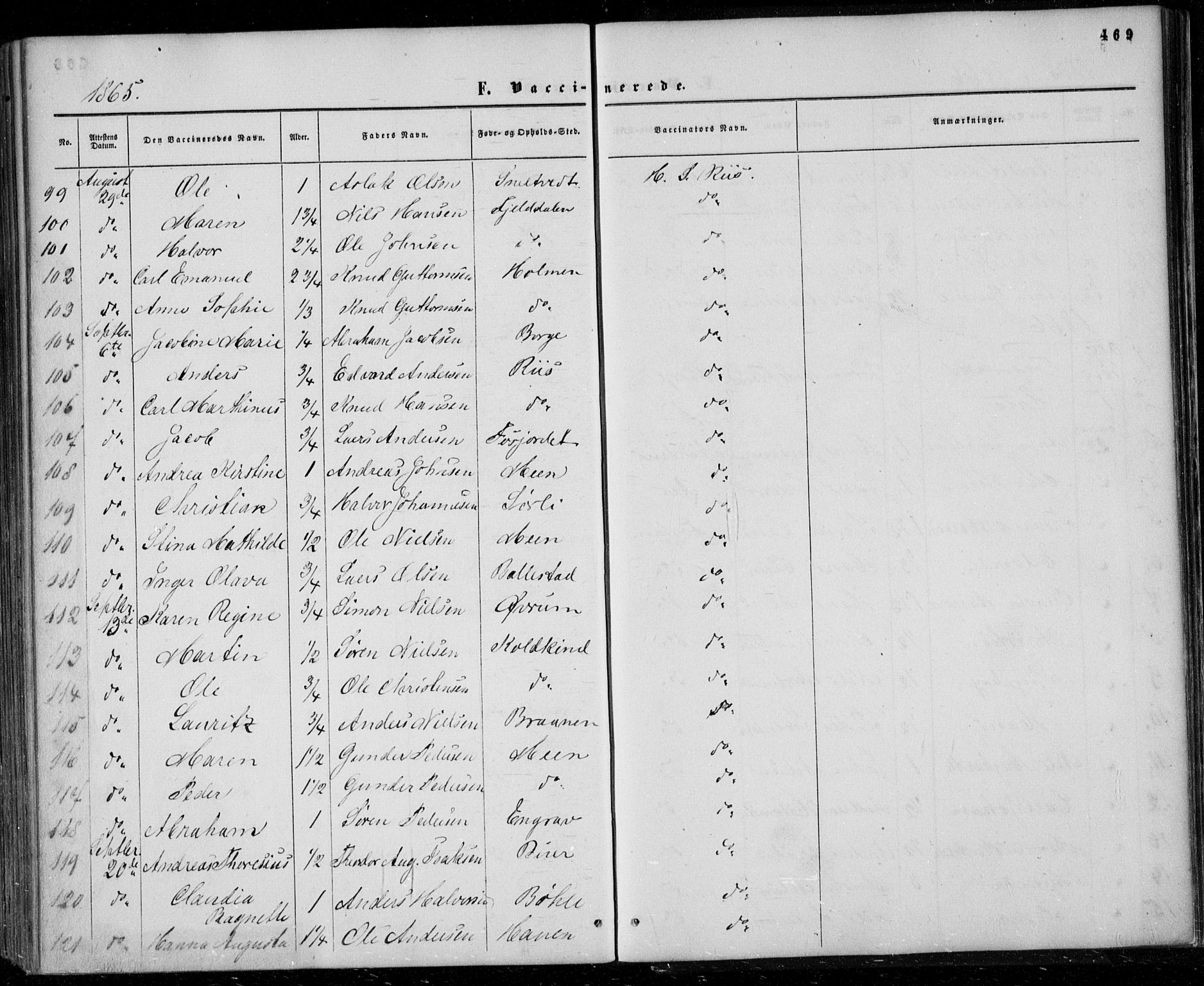 Gjerpen kirkebøker, SAKO/A-265/F/Fa/L0008b: Parish register (official) no. I 8B, 1857-1871, p. 469