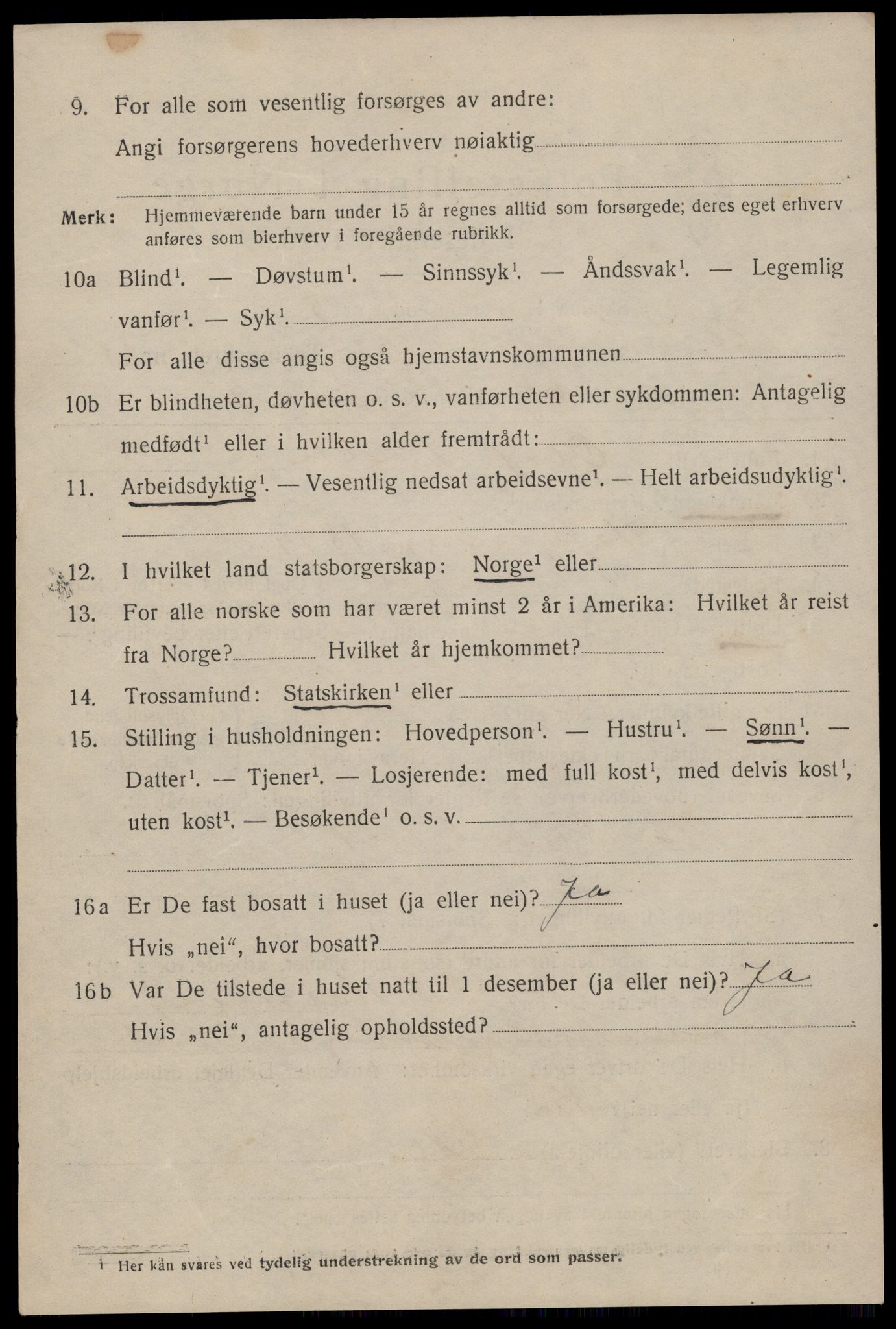 SAST, 1920 census for Stavanger, 1920, p. 70841