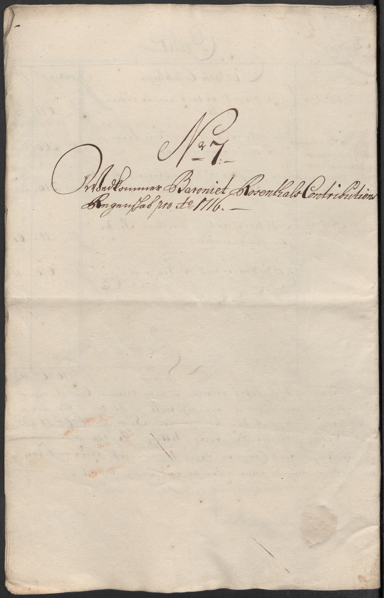 Rentekammeret inntil 1814, Reviderte regnskaper, Fogderegnskap, AV/RA-EA-4092/R49/L3139: Fogderegnskap Rosendal Baroni, 1715-1717, p. 179