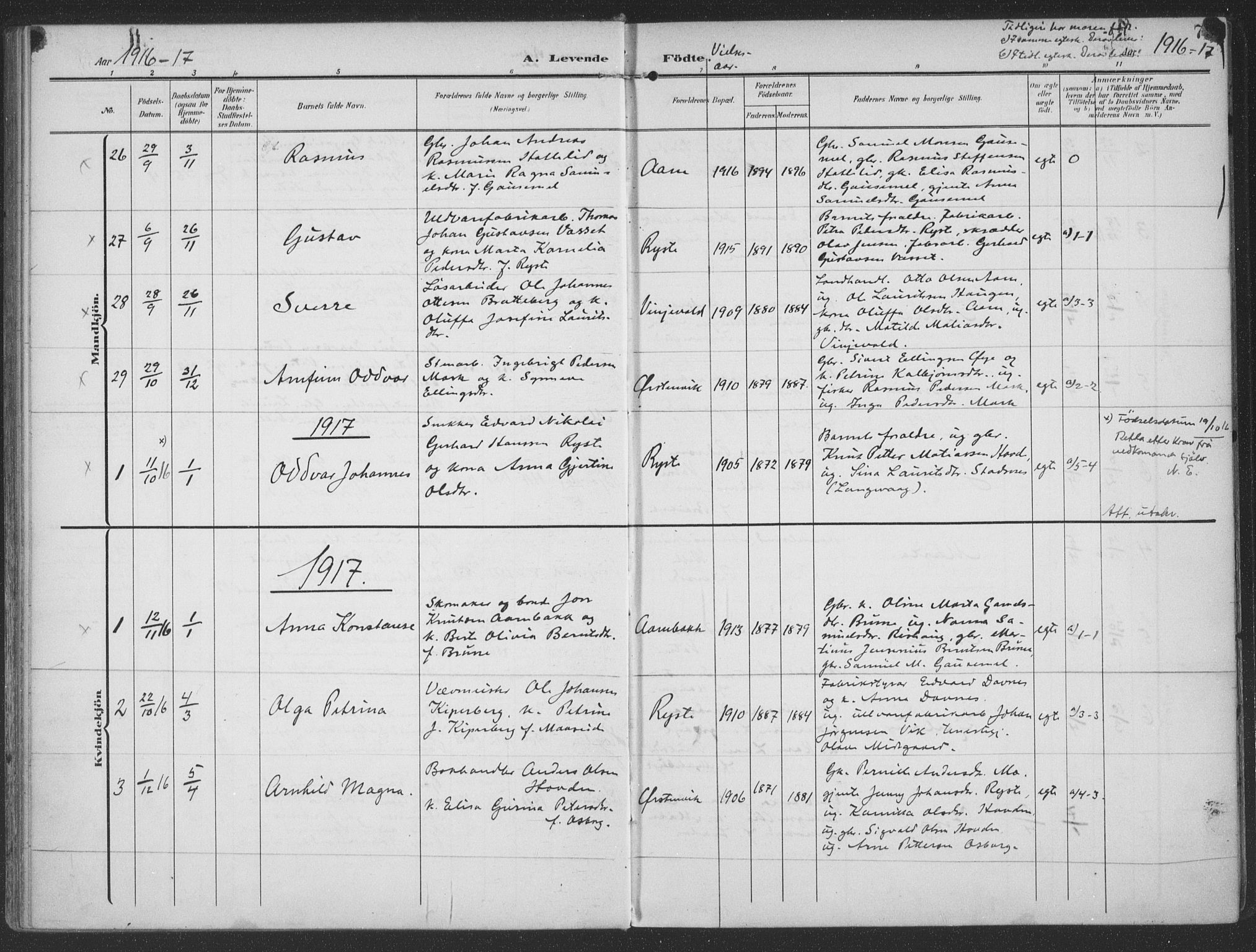 Ministerialprotokoller, klokkerbøker og fødselsregistre - Møre og Romsdal, AV/SAT-A-1454/513/L0178: Parish register (official) no. 513A05, 1906-1919, p. 79