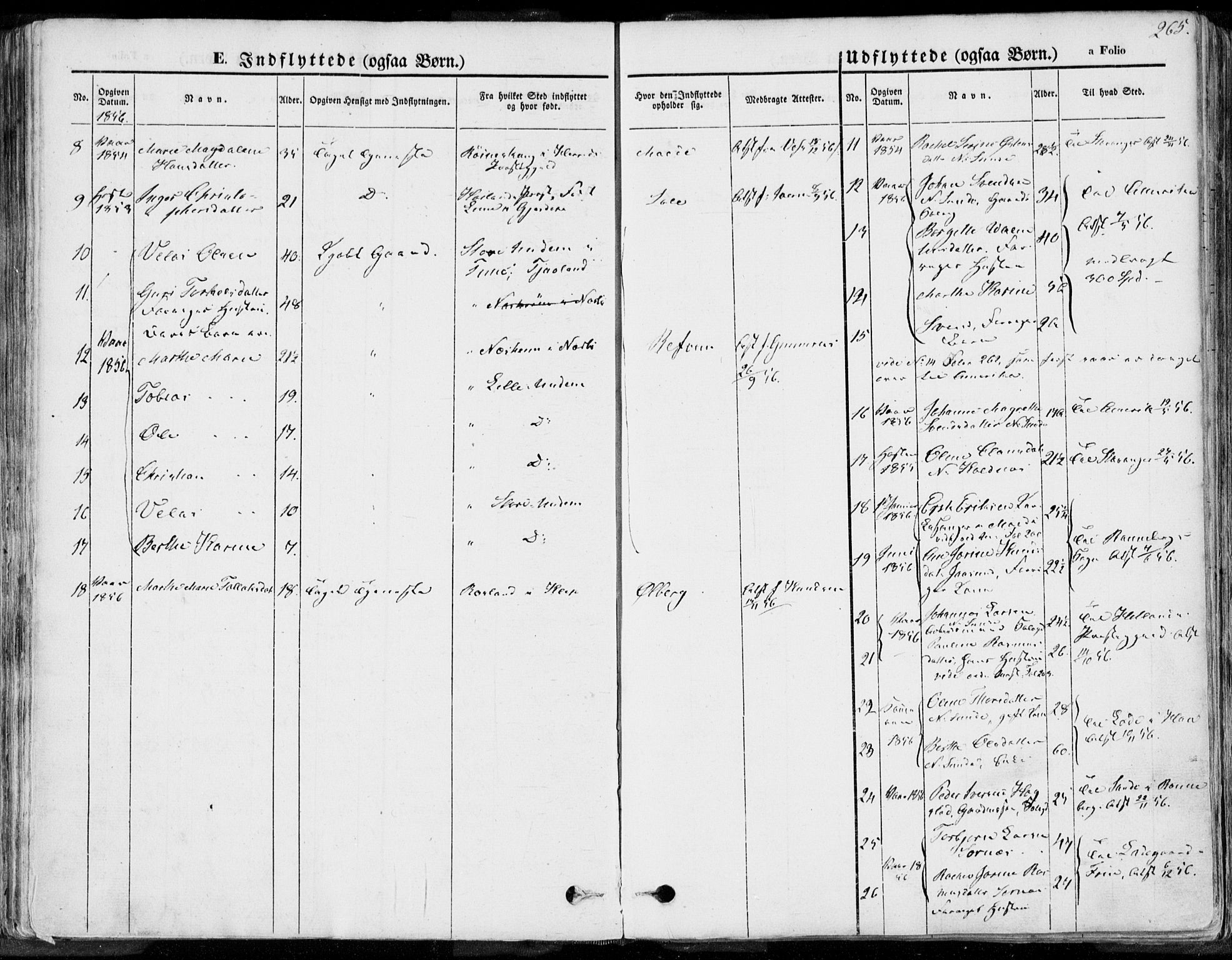 Håland sokneprestkontor, AV/SAST-A-101802/001/30BA/L0008: Parish register (official) no. A 7.2, 1854-1870, p. 265