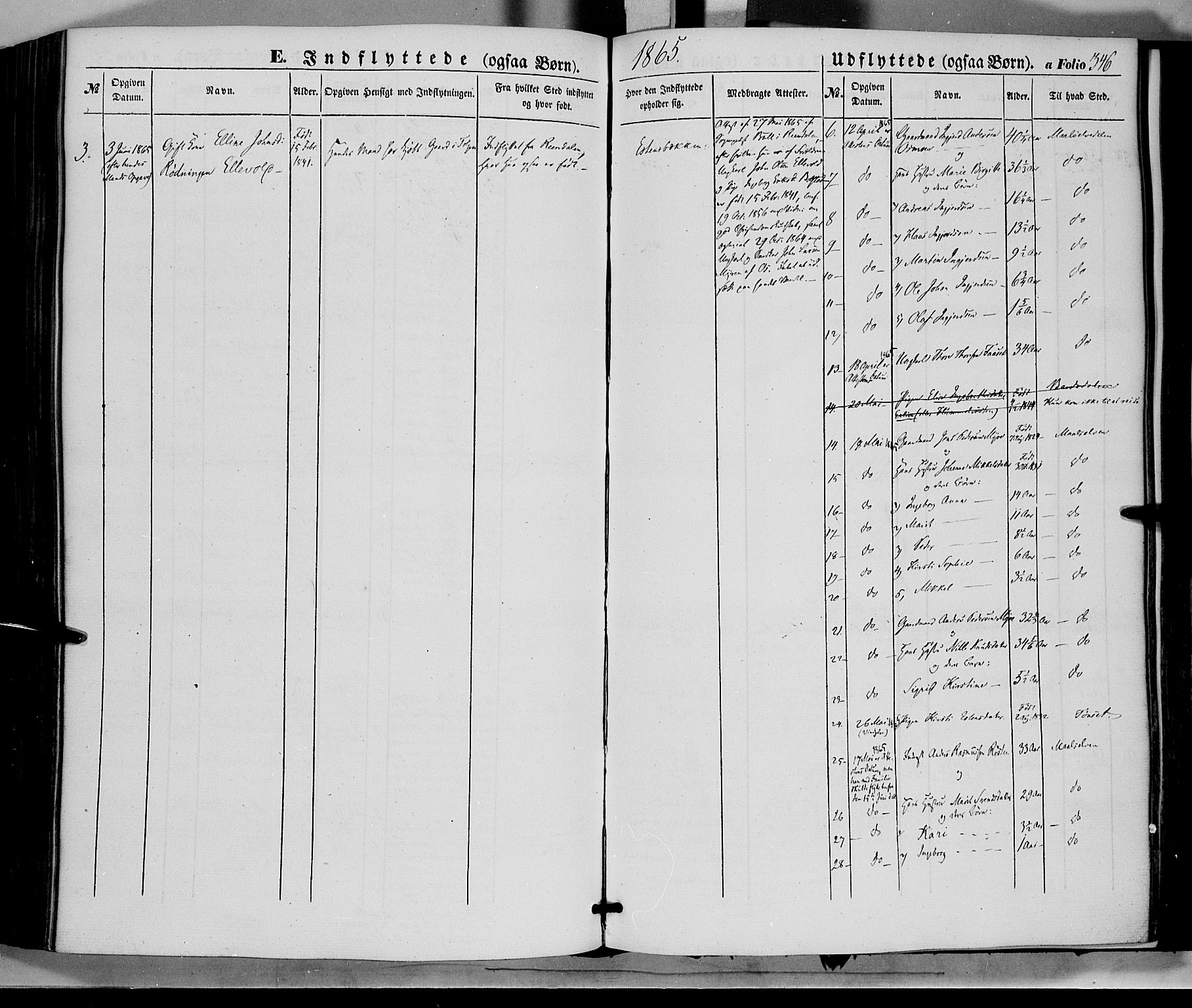 Tolga prestekontor, SAH/PREST-062/K/L0006: Parish register (official) no. 6, 1852-1876, p. 346