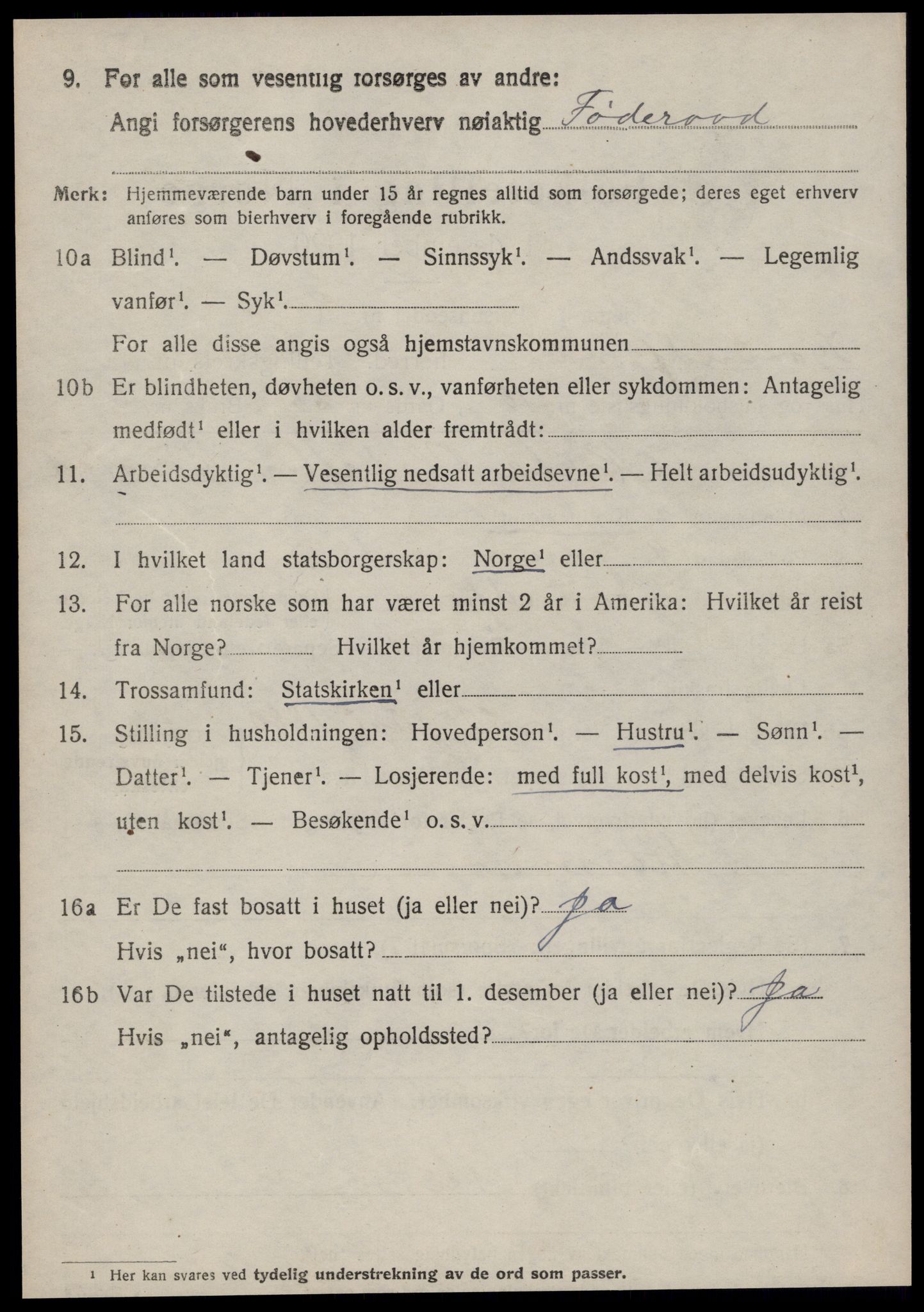 SAT, 1920 census for Hjørundfjord, 1920, p. 2266