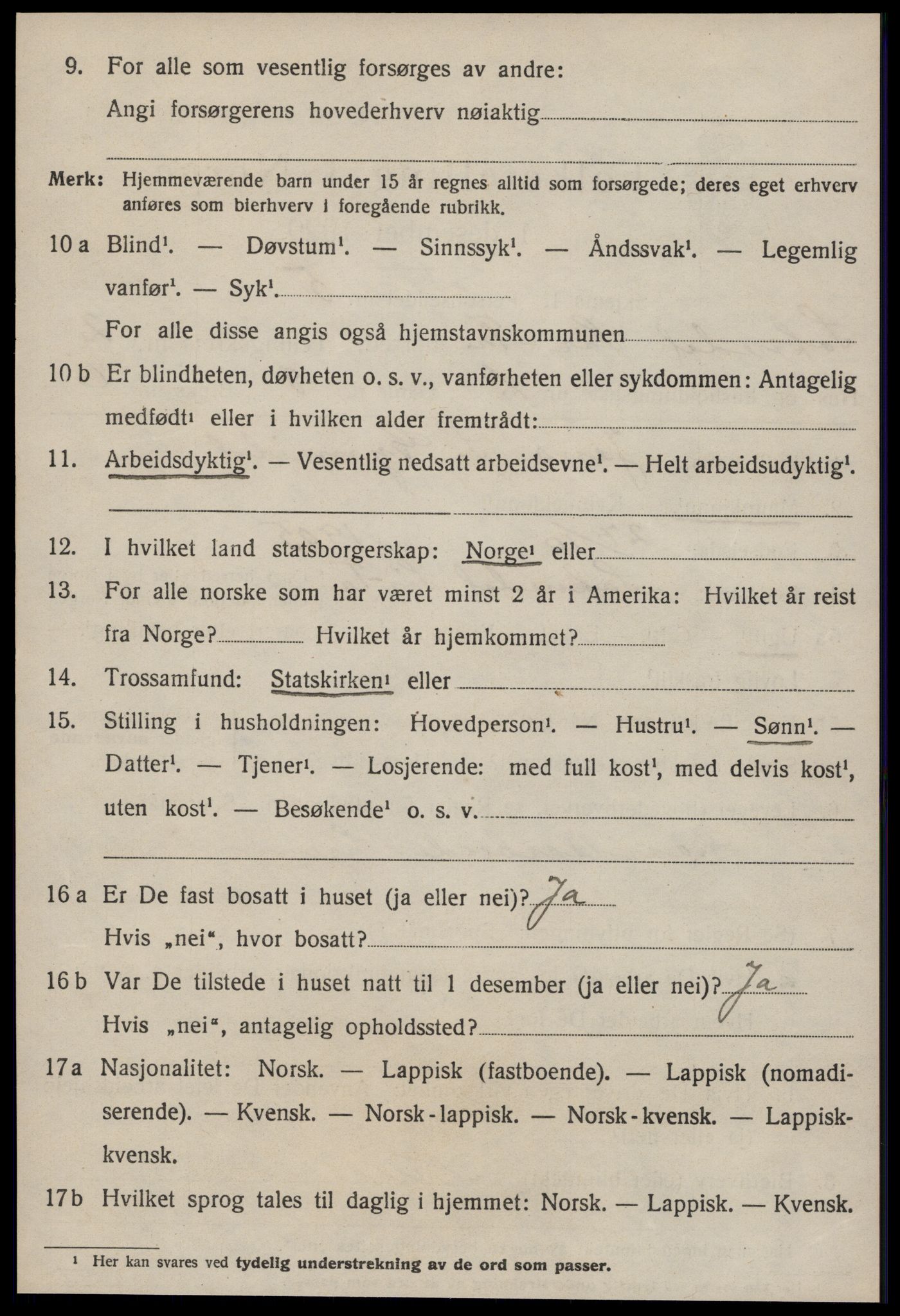 SAT, 1920 census for Soknedal, 1920, p. 1221