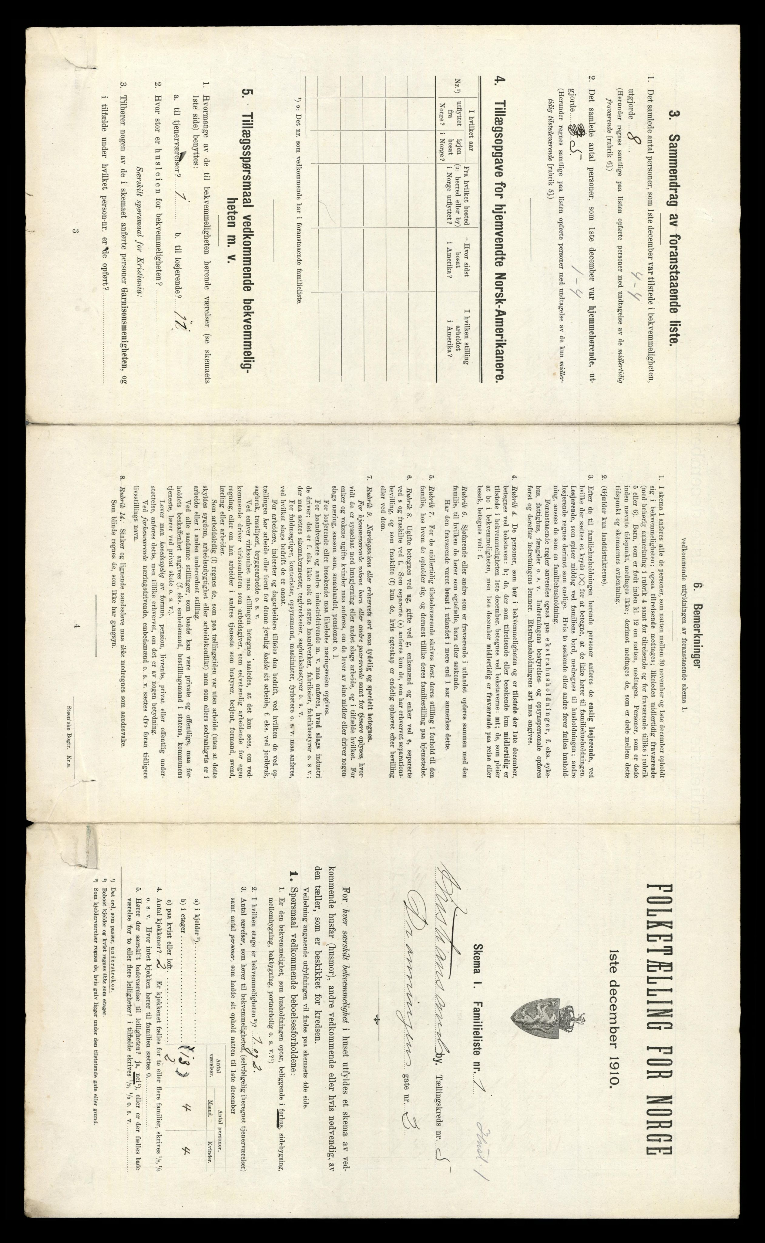 RA, 1910 census for Kristiansand, 1910, p. 988