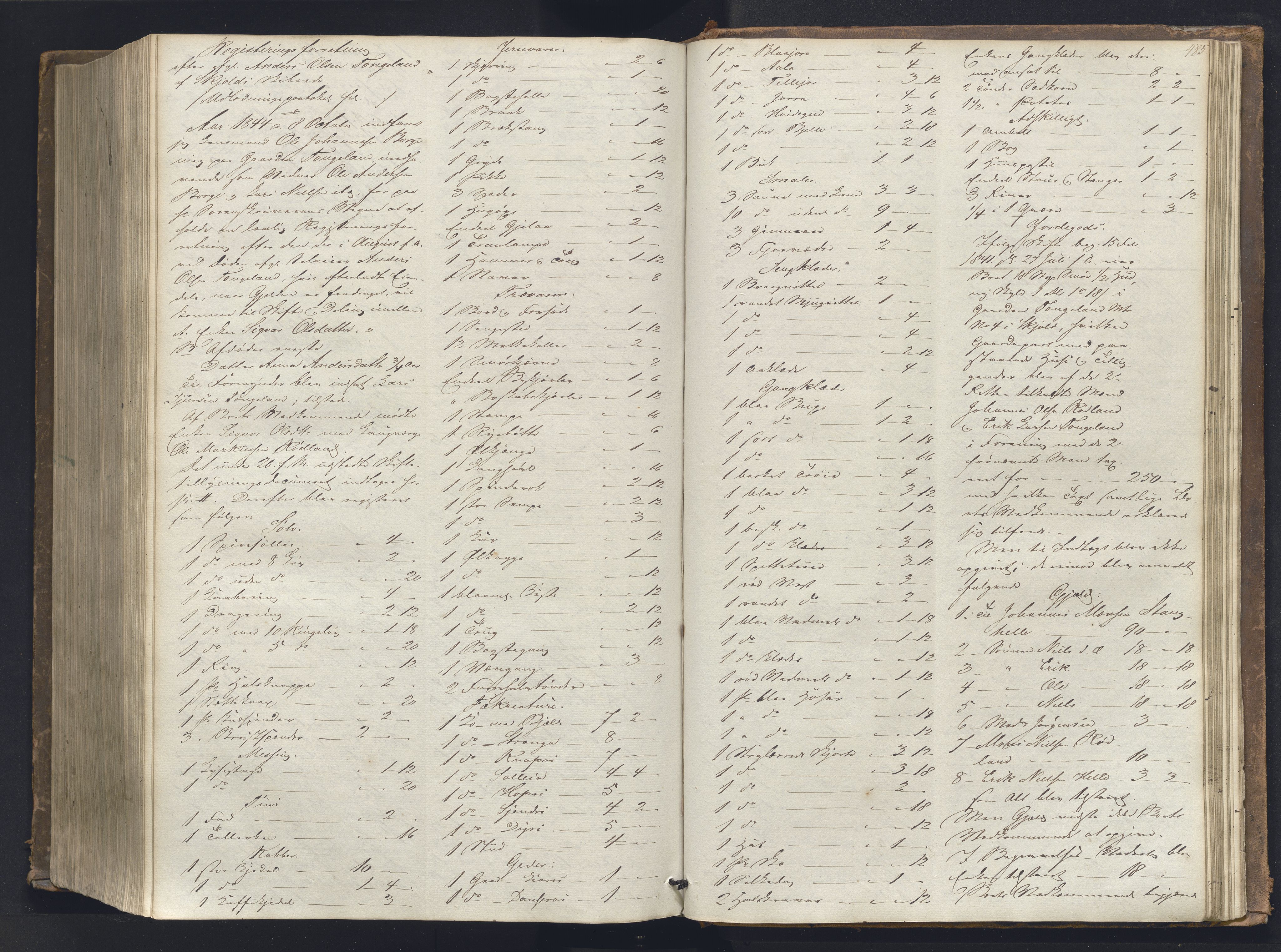 Nordhordland sorenskrivar, AV/SAB-A-2901/1/H/Hb/L0001: Registreringsprotokollar, 1841-1845, p. 485