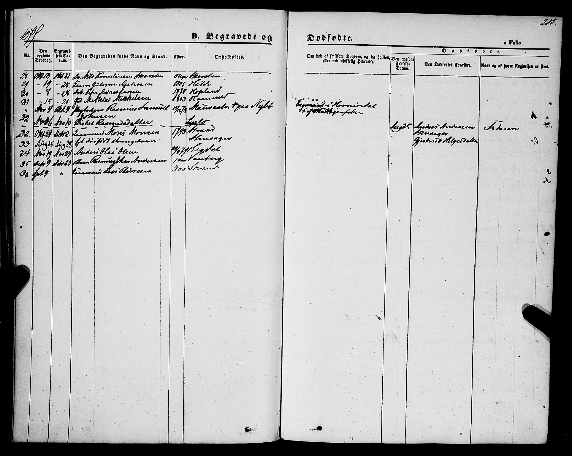 Innvik sokneprestembete, AV/SAB-A-80501: Parish register (official) no. A 6, 1865-1878, p. 215