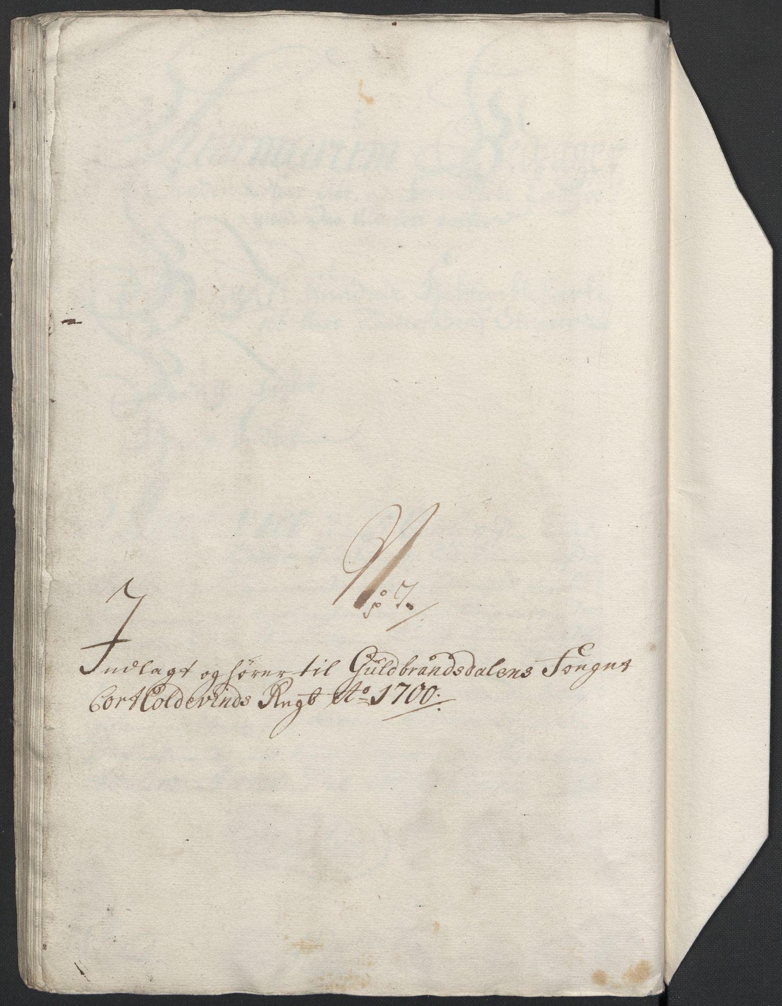 Rentekammeret inntil 1814, Reviderte regnskaper, Fogderegnskap, AV/RA-EA-4092/R17/L1173: Fogderegnskap Gudbrandsdal, 1700, p. 121