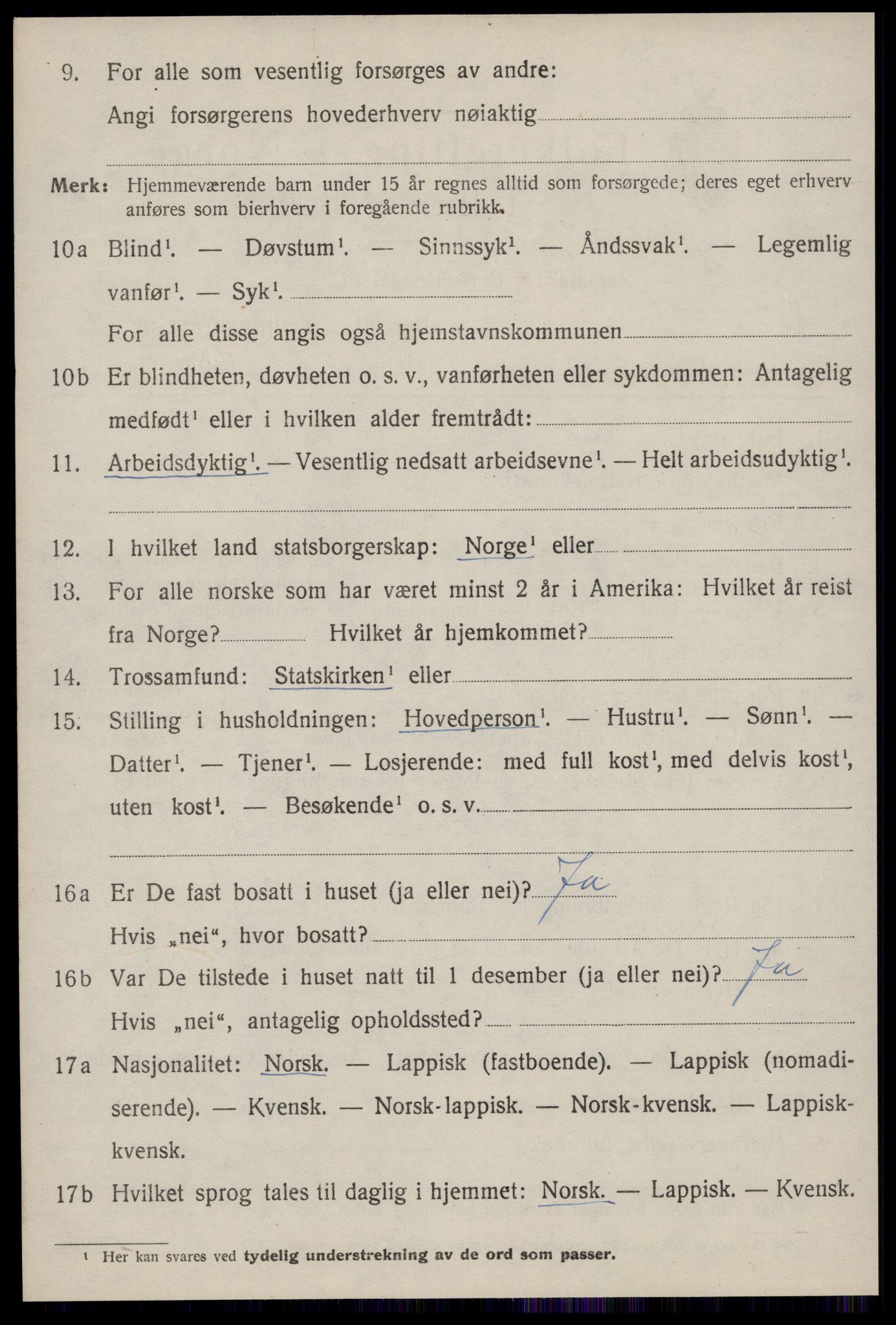 SAT, 1920 census for Soknedal, 1920, p. 4731