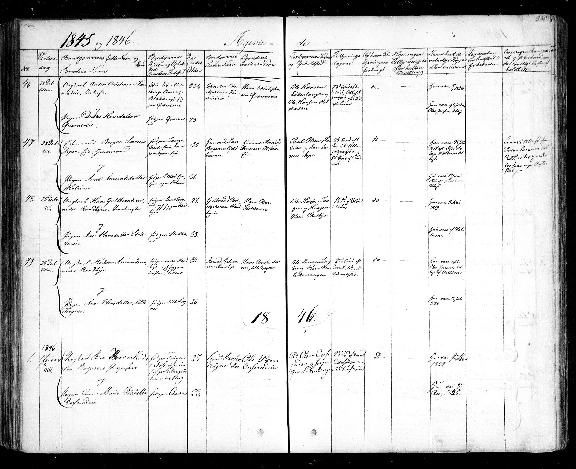Ullensaker prestekontor Kirkebøker, SAO/A-10236a/F/Fa/L0014.b: Parish register (official) no. I 14B, 1836-1850, p. 368