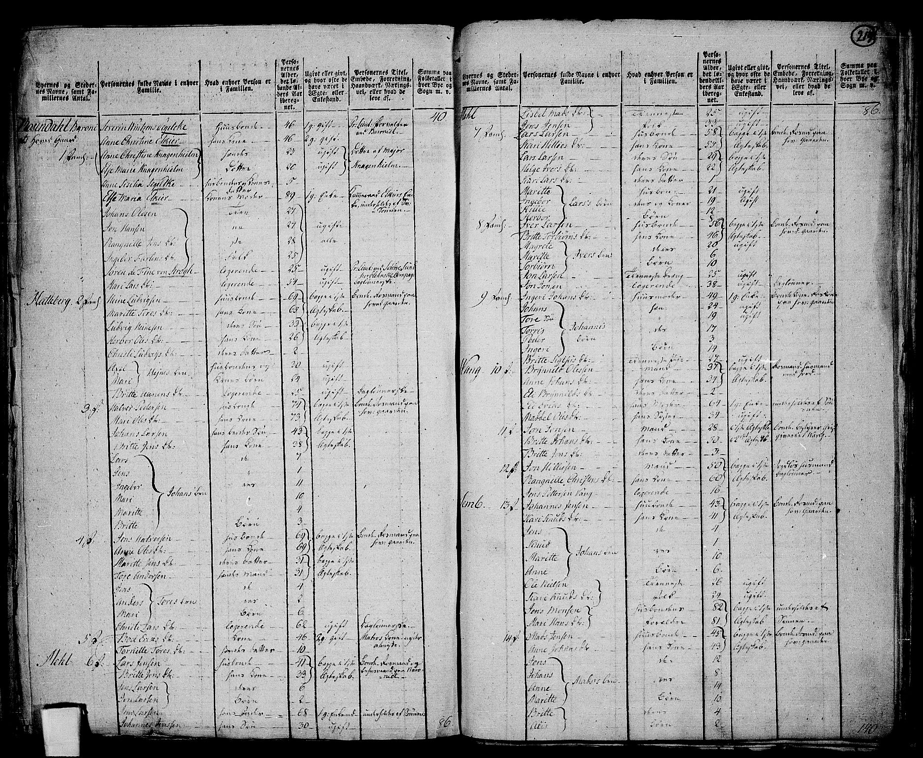 RA, 1801 census for 1224P Kvinnherad, 1801, p. 218b-219a