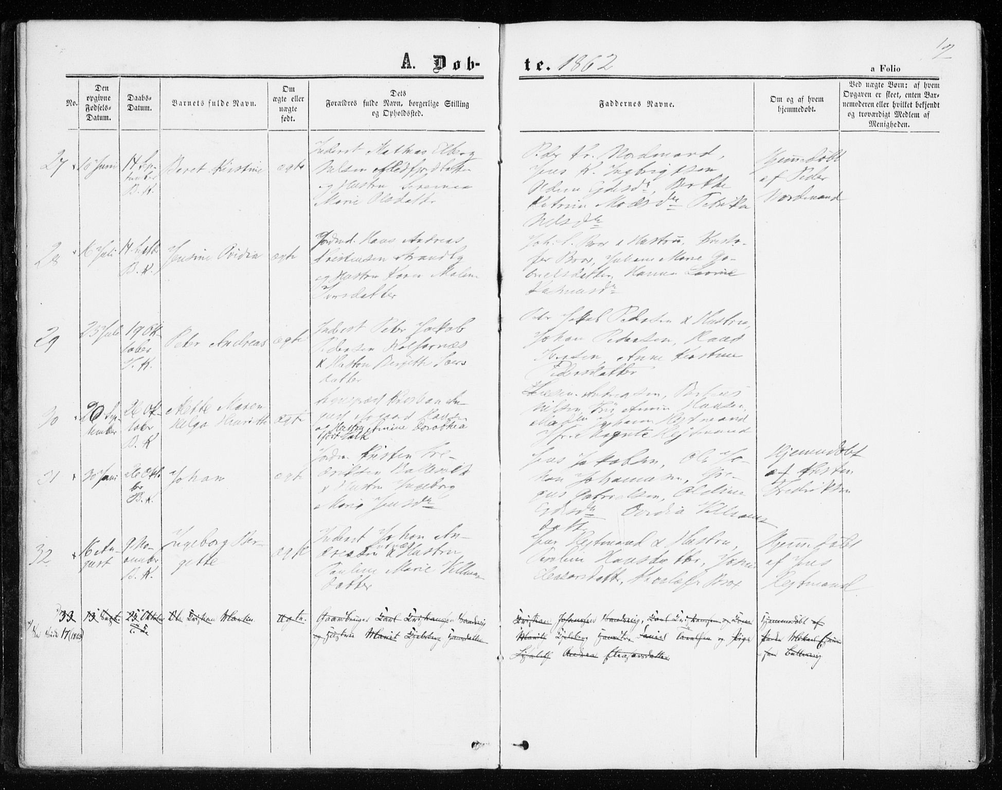 Berg sokneprestkontor, SATØ/S-1318/G/Ga/Gaa/L0002kirke: Parish register (official) no. 2, 1860-1872, p. 12