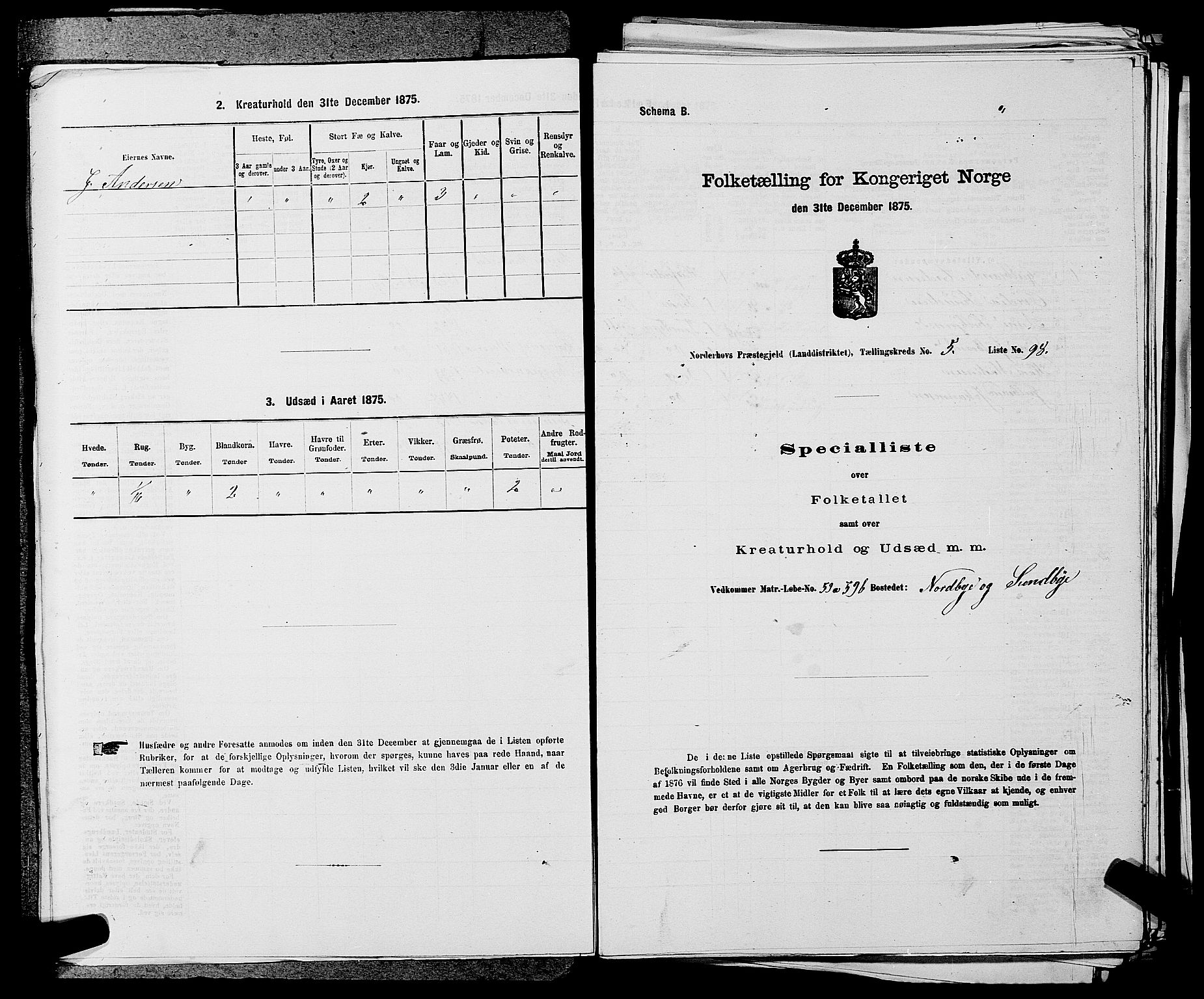 SAKO, 1875 census for 0613L Norderhov/Norderhov, Haug og Lunder, 1875, p. 759