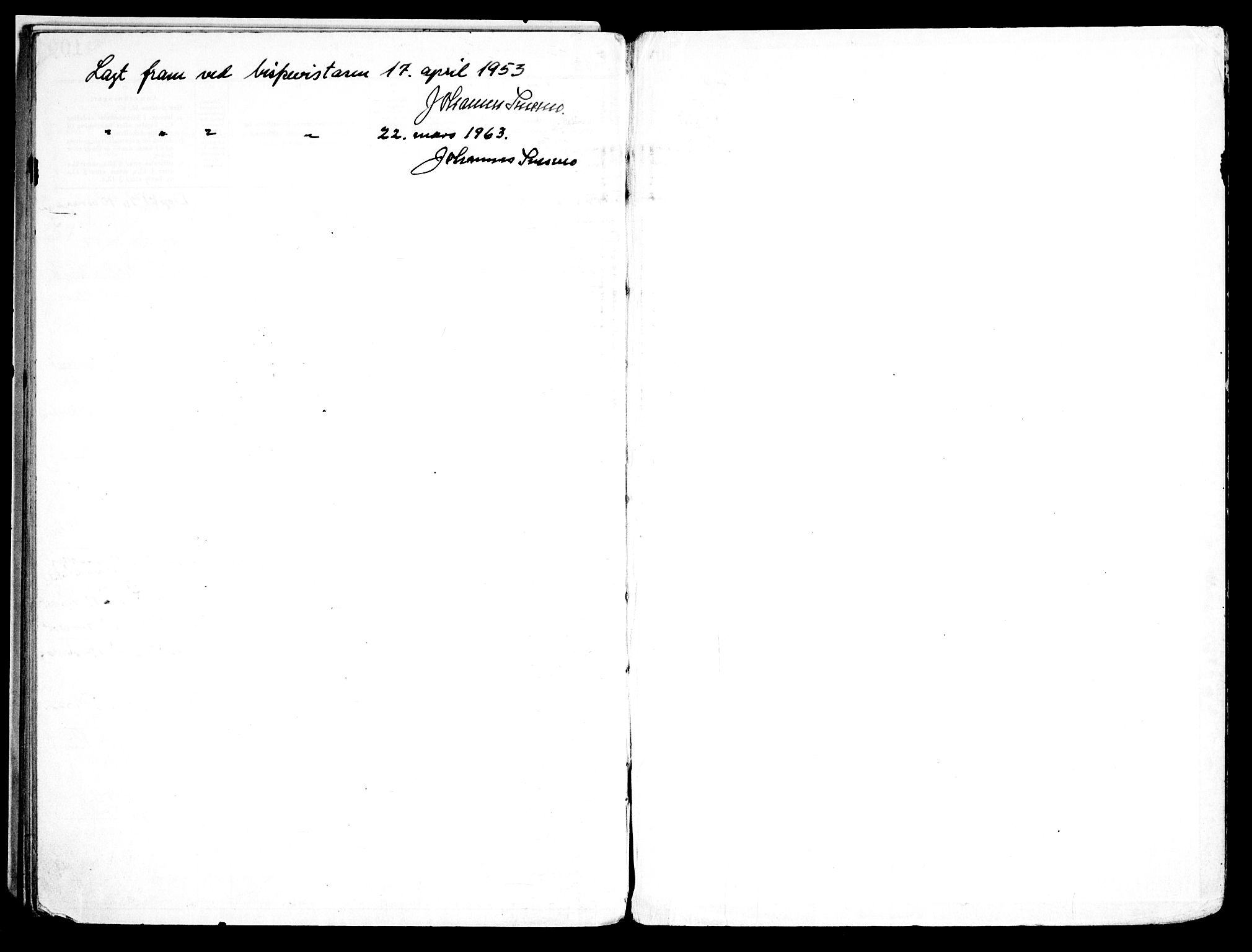 Ris prestekontor Kirkebøker, SAO/A-10875/H/Ha/L0002: Banns register no. 2, 1953-1963