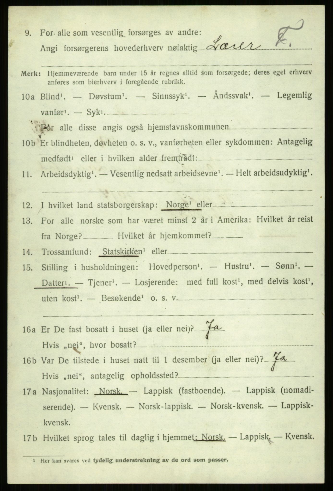 SATØ, 1920 census for Ibestad, 1920, p. 12374