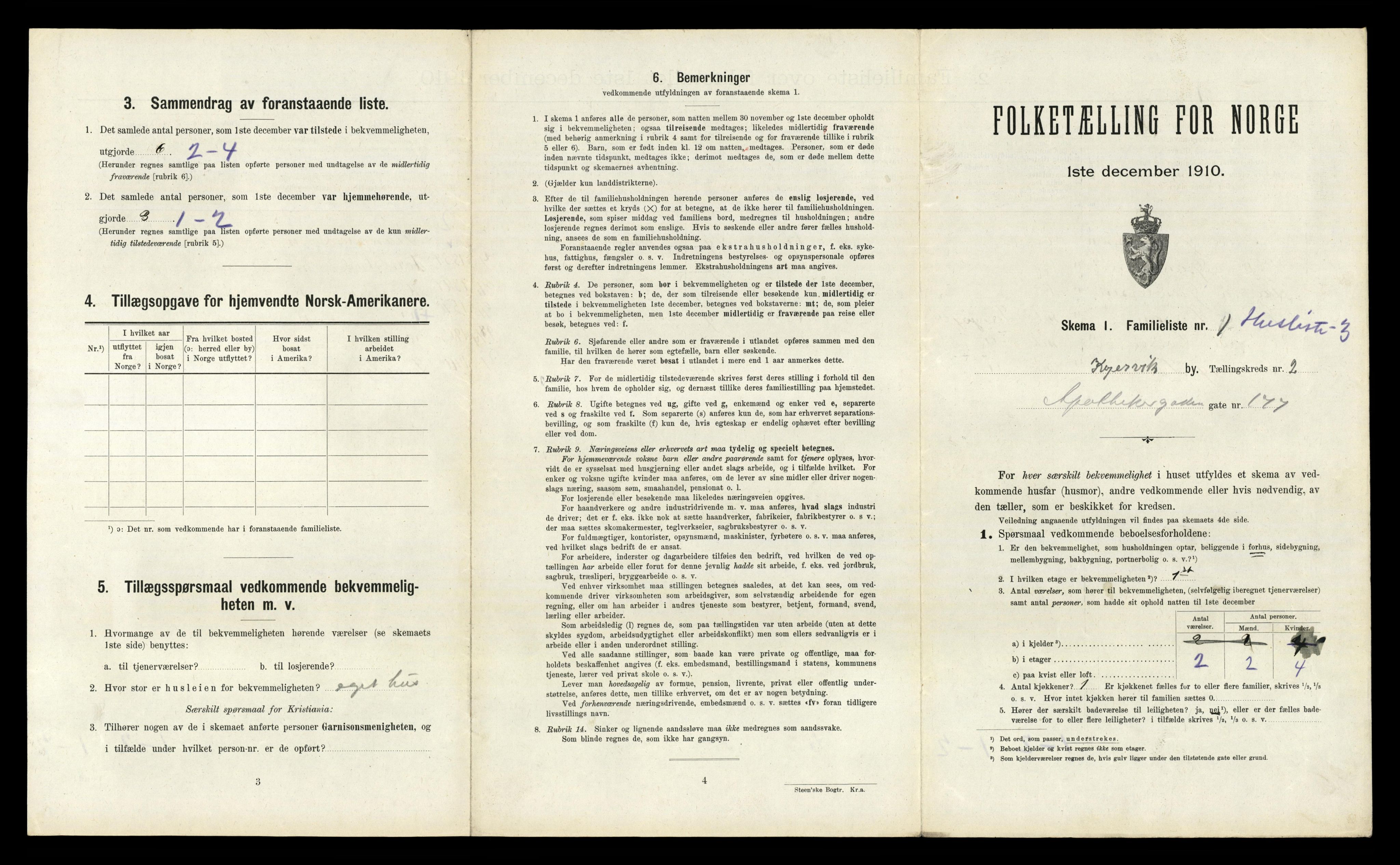 RA, 1910 census for Kopervik, 1910, p. 440