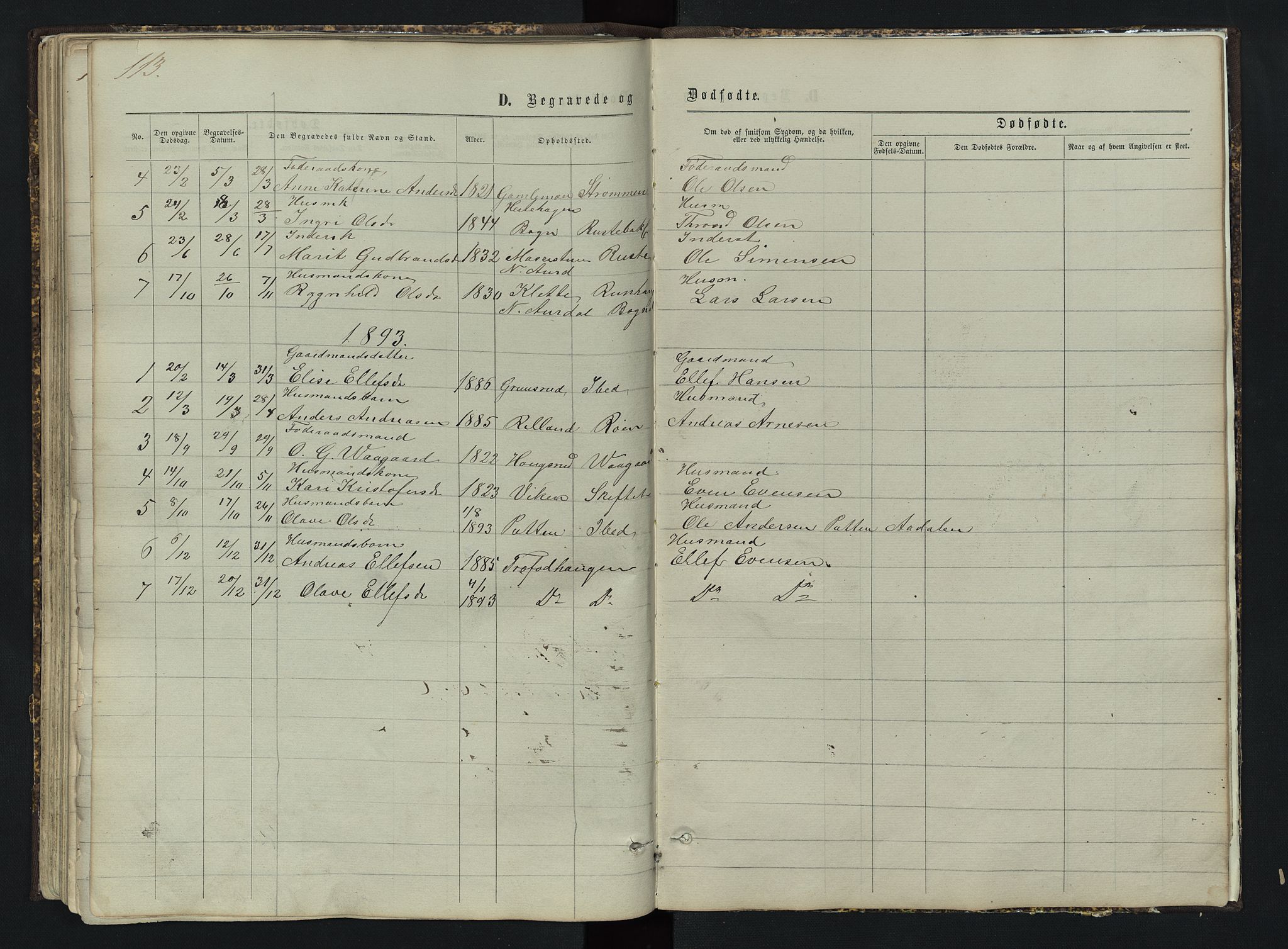 Sør-Aurdal prestekontor, SAH/PREST-128/H/Ha/Hab/L0003: Parish register (copy) no. 3, 1862-1893, p. 113