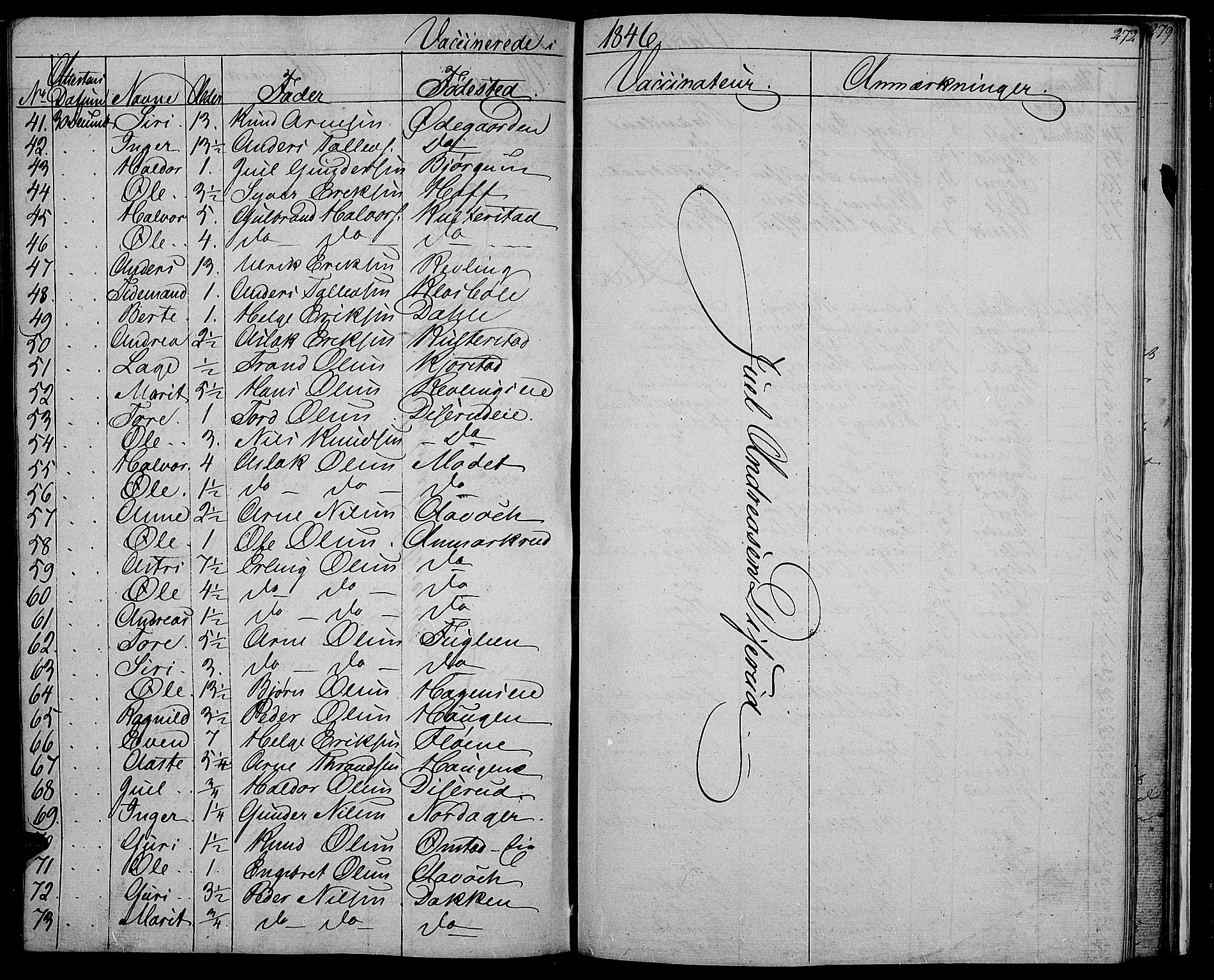 Nord-Aurdal prestekontor, SAH/PREST-132/H/Ha/Hab/L0002: Parish register (copy) no. 2, 1842-1877, p. 272