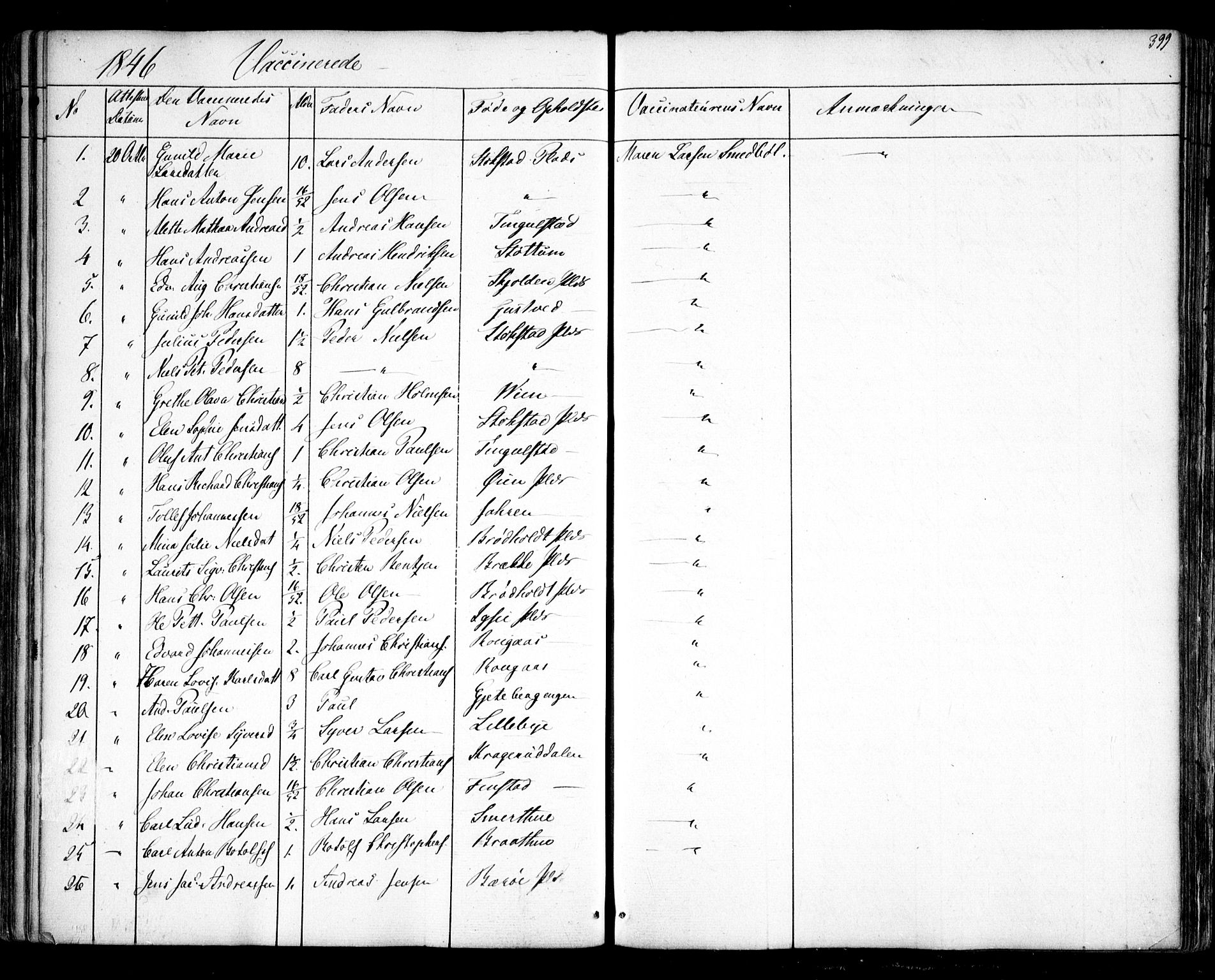 Hobøl prestekontor Kirkebøker, SAO/A-2002/F/Fa/L0003: Parish register (official) no. I 3, 1842-1864, p. 399