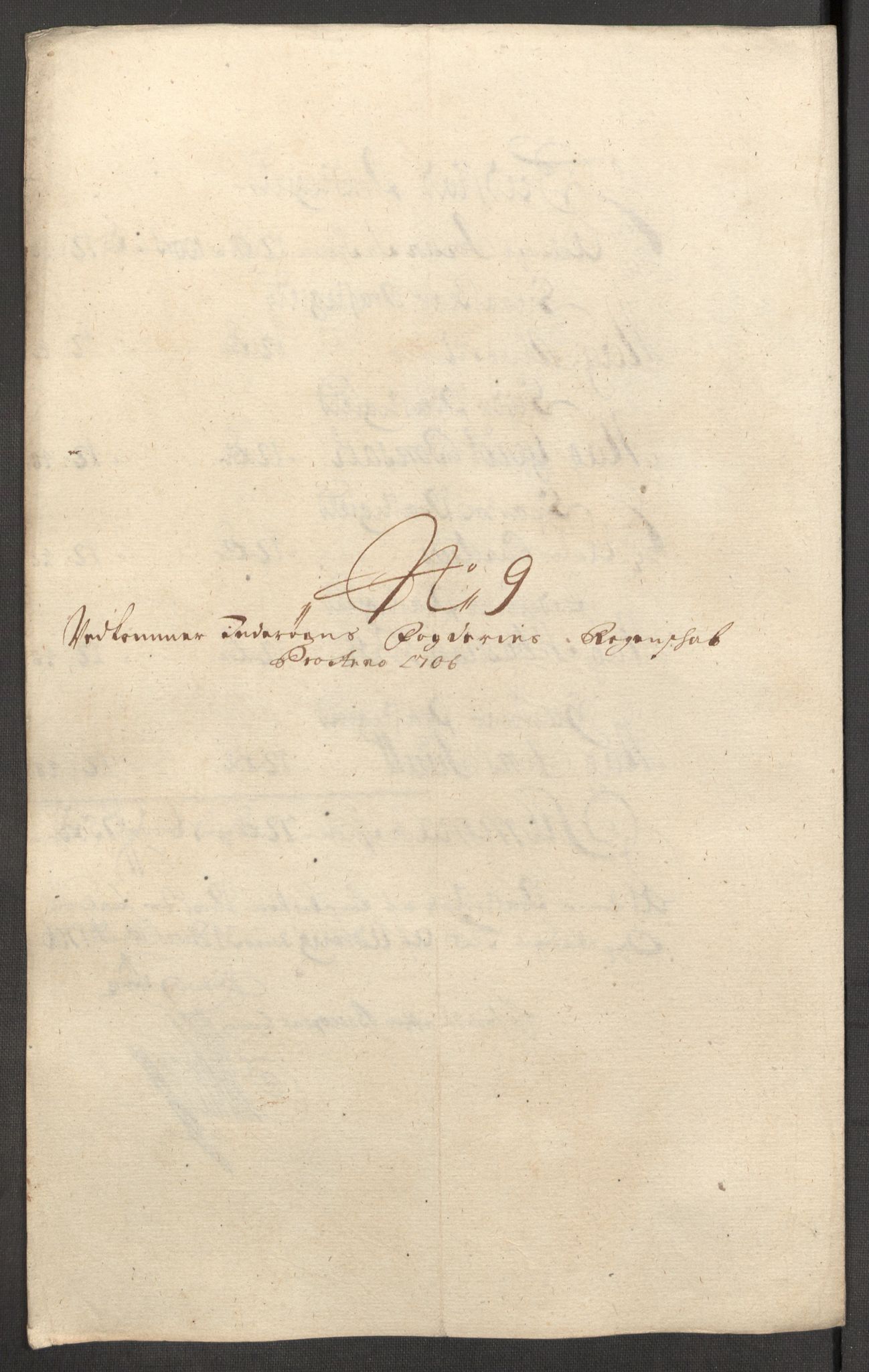 Rentekammeret inntil 1814, Reviderte regnskaper, Fogderegnskap, RA/EA-4092/R63/L4315: Fogderegnskap Inderøy, 1706-1707, p. 150