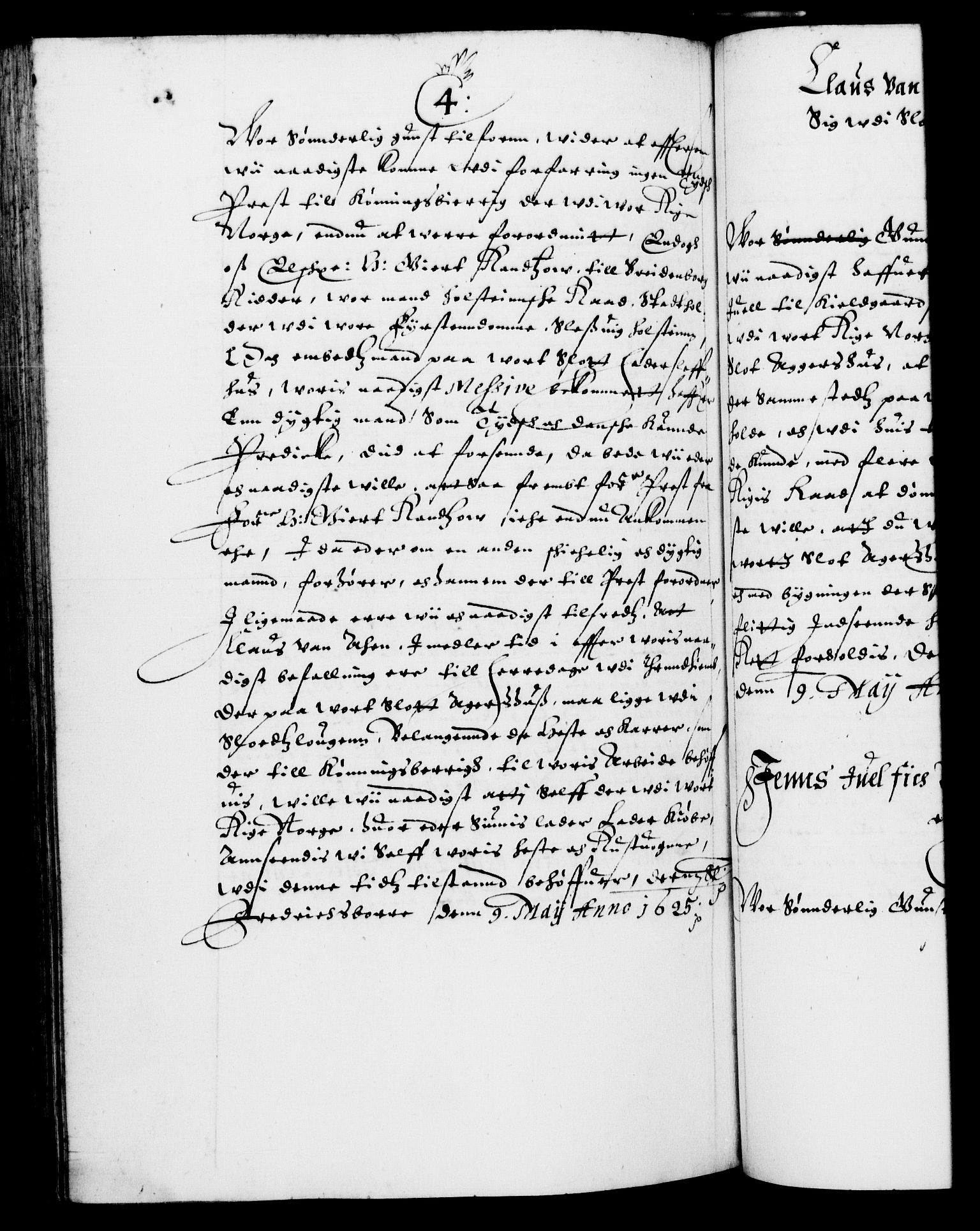 Danske Kanselli 1572-1799, AV/RA-EA-3023/F/Fc/Fca/Fcab/L0004: Norske tegnelser (mikrofilm), 1617-1627, p. 503b