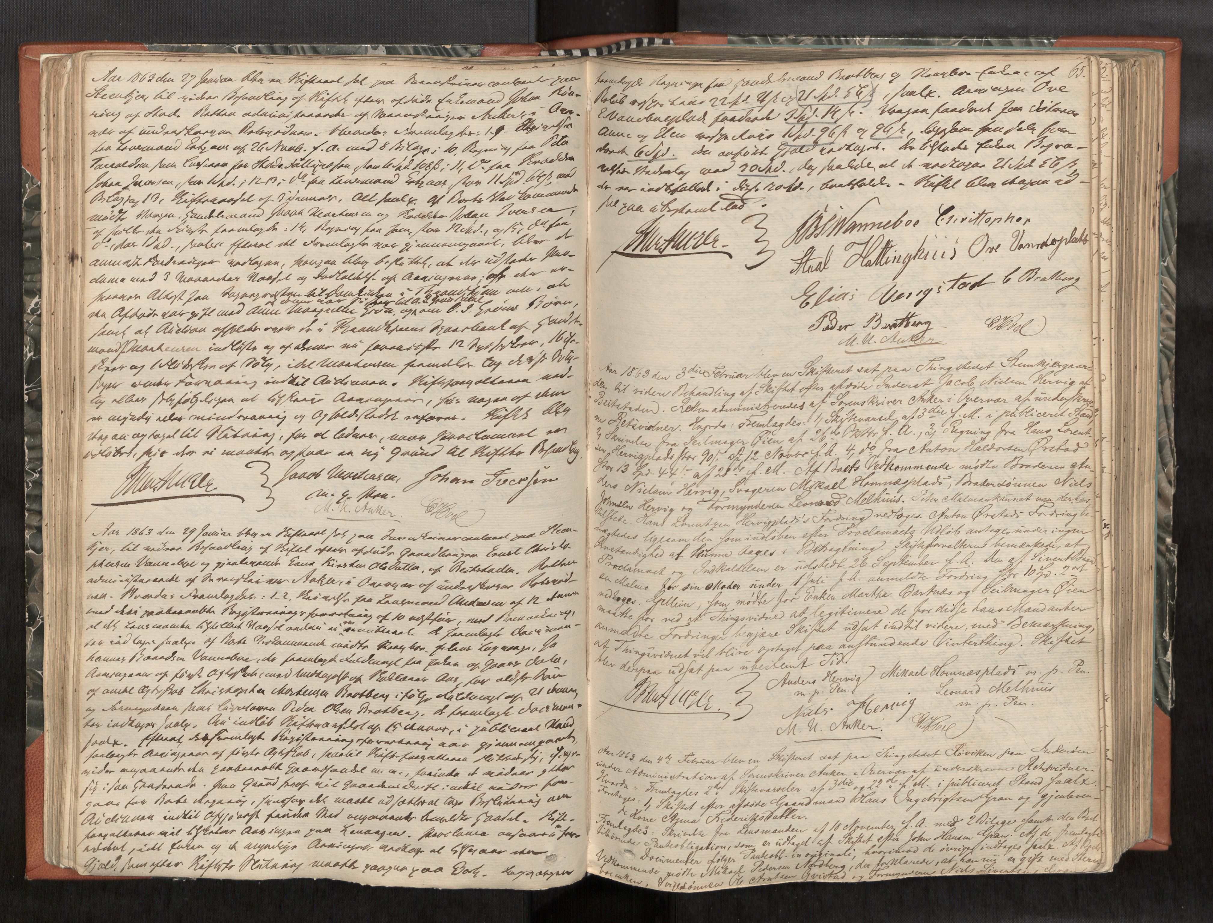 Inderøy sorenskriveri, AV/SAT-A-4147/1/3/3B/L0003: Skifteforhandlingsprotokoll, 1858-1873, p. 65
