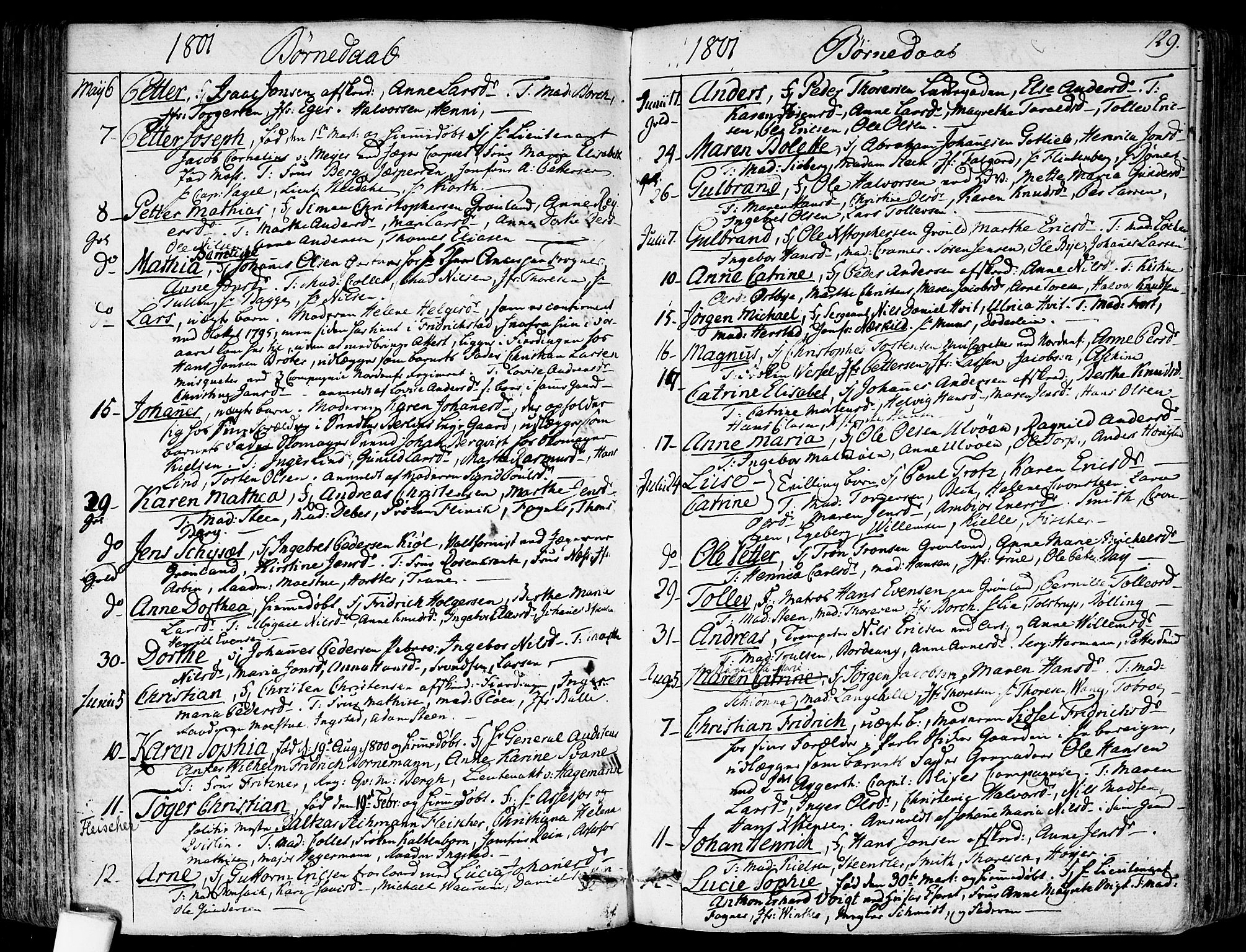 Garnisonsmenigheten Kirkebøker, AV/SAO-A-10846/F/Fa/L0003: Parish register (official) no. 3, 1777-1809, p. 129