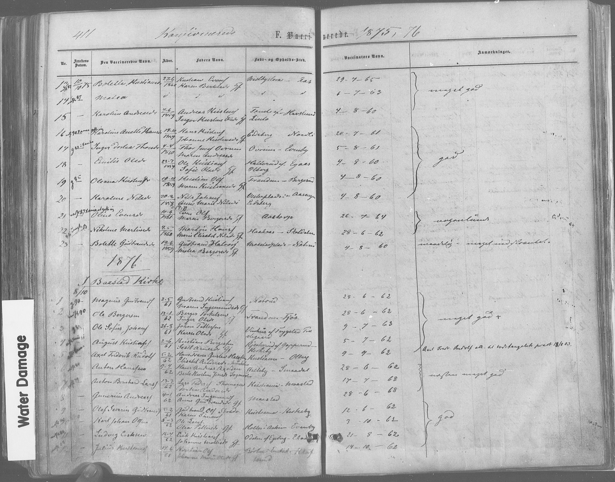 Trøgstad prestekontor Kirkebøker, SAO/A-10925/F/Fa/L0009: Parish register (official) no. I 9, 1865-1877, p. 411