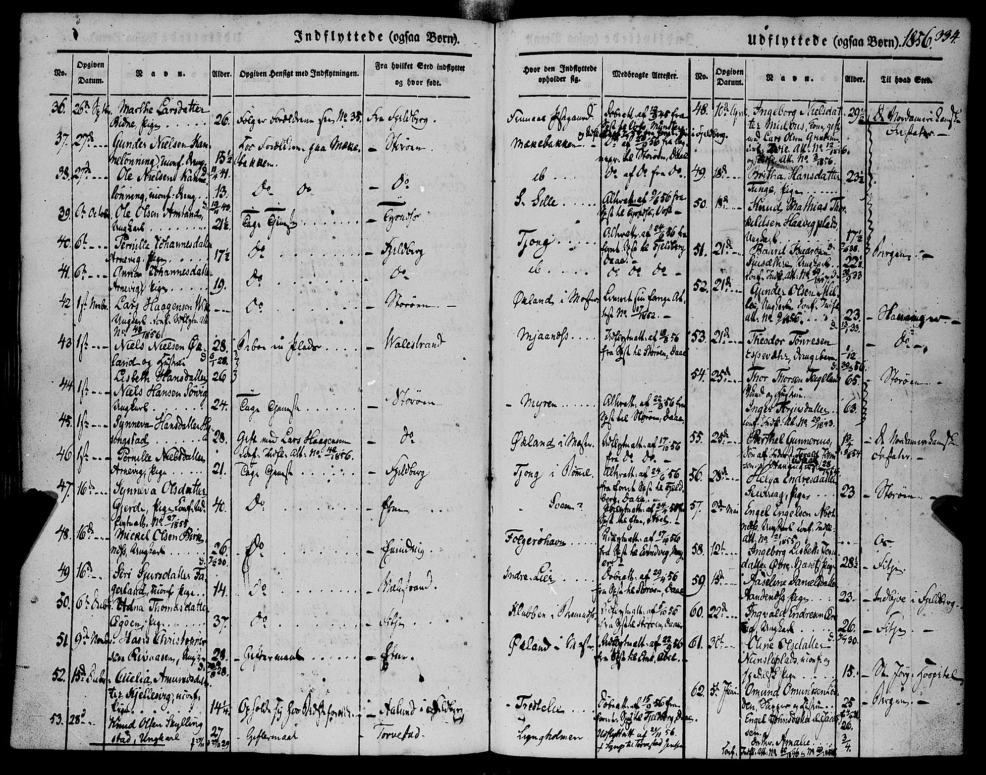 Finnås sokneprestembete, SAB/A-99925/H/Ha/Haa/Haaa/L0007: Parish register (official) no. A 7, 1850-1862, p. 334