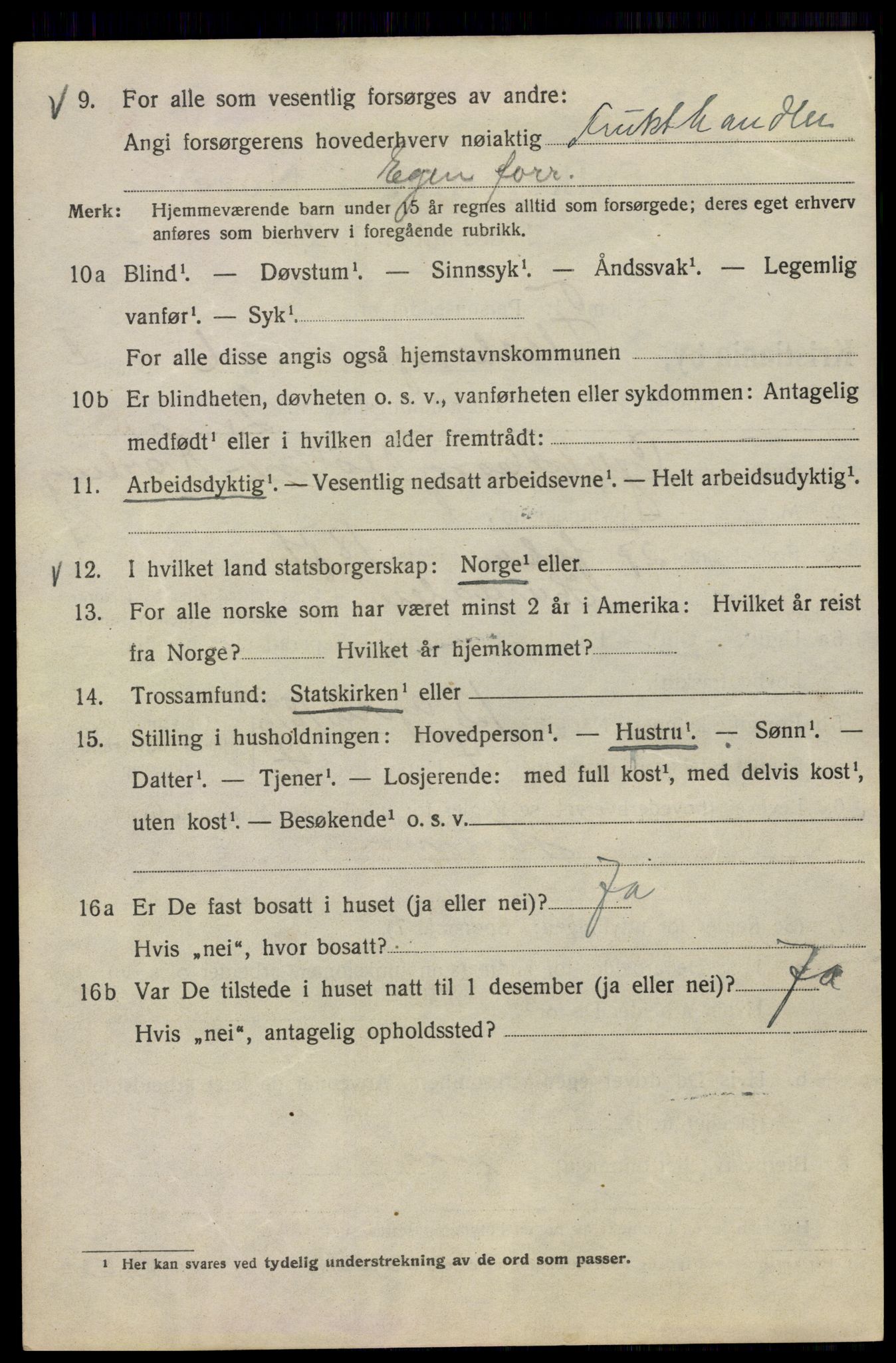 SAO, 1920 census for Kristiania, 1920, p. 230034