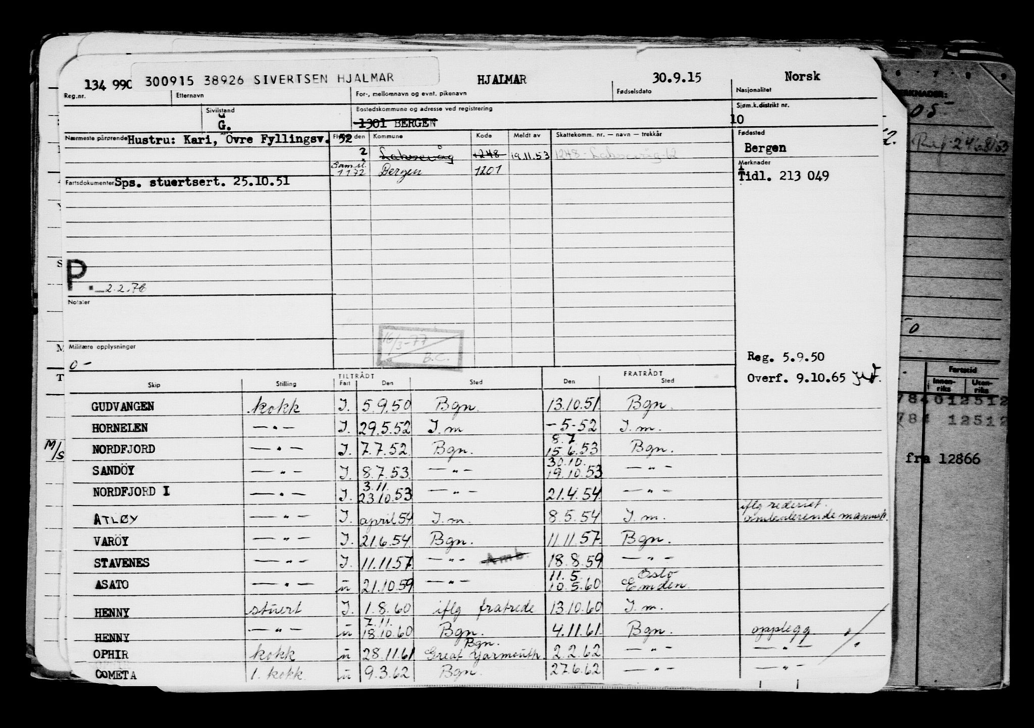 Direktoratet for sjømenn, AV/RA-S-3545/G/Gb/L0133: Hovedkort, 1915, p. 393