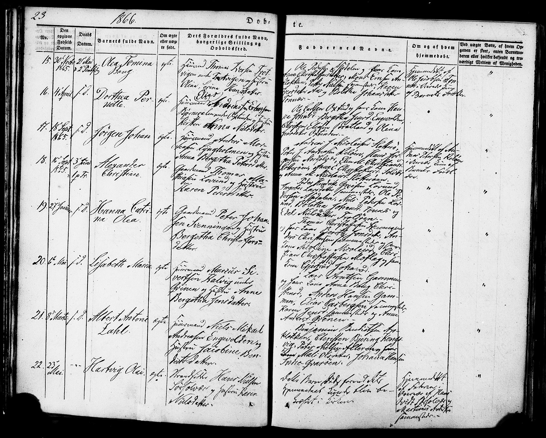 Ministerialprotokoller, klokkerbøker og fødselsregistre - Nordland, AV/SAT-A-1459/839/L0567: Parish register (official) no. 839A04, 1863-1879, p. 23