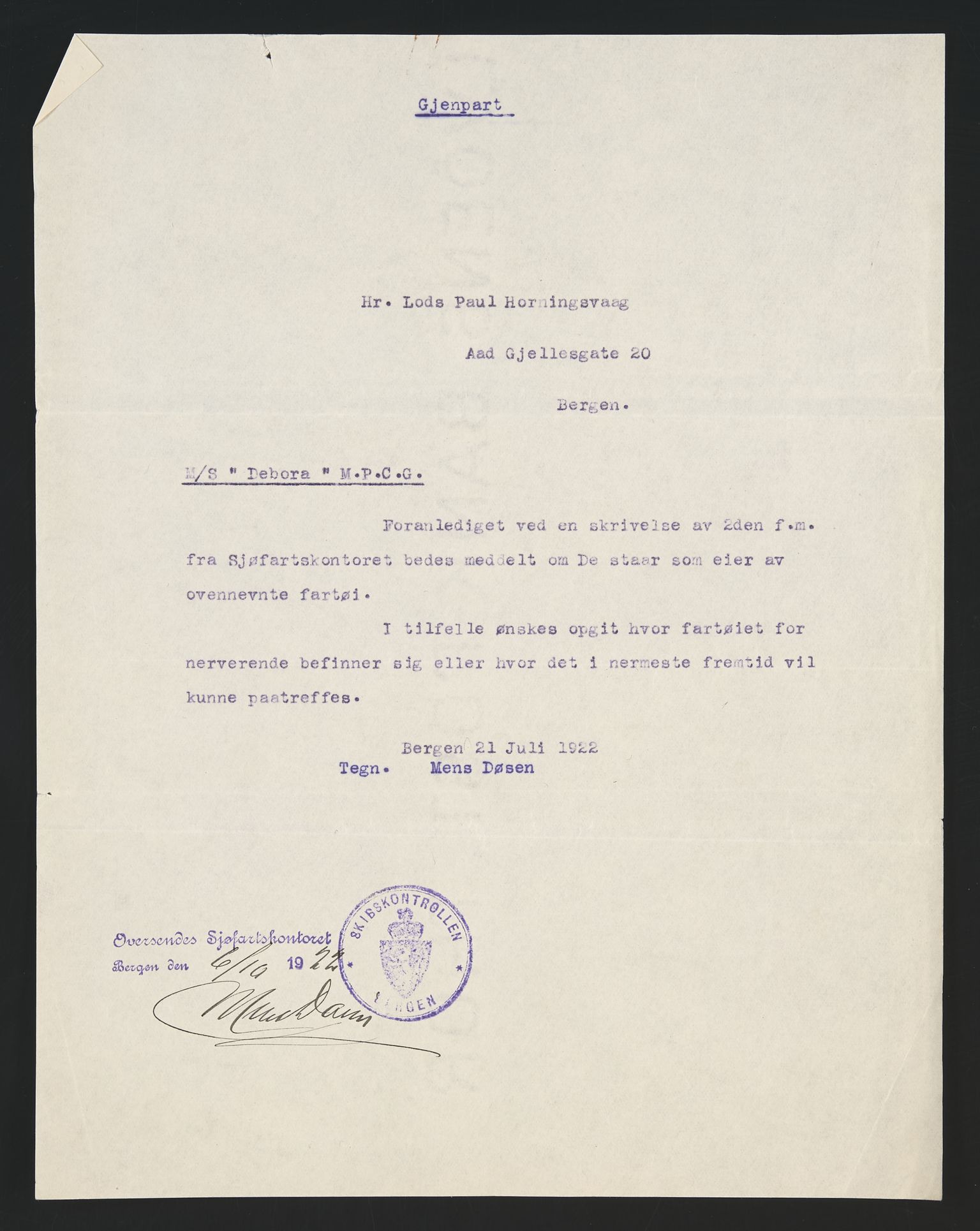 Sjøfartsdirektoratet med forløpere, skipsmapper slettede skip, AV/RA-S-4998/F/Fa/L0235: --, 1847-1930, p. 111
