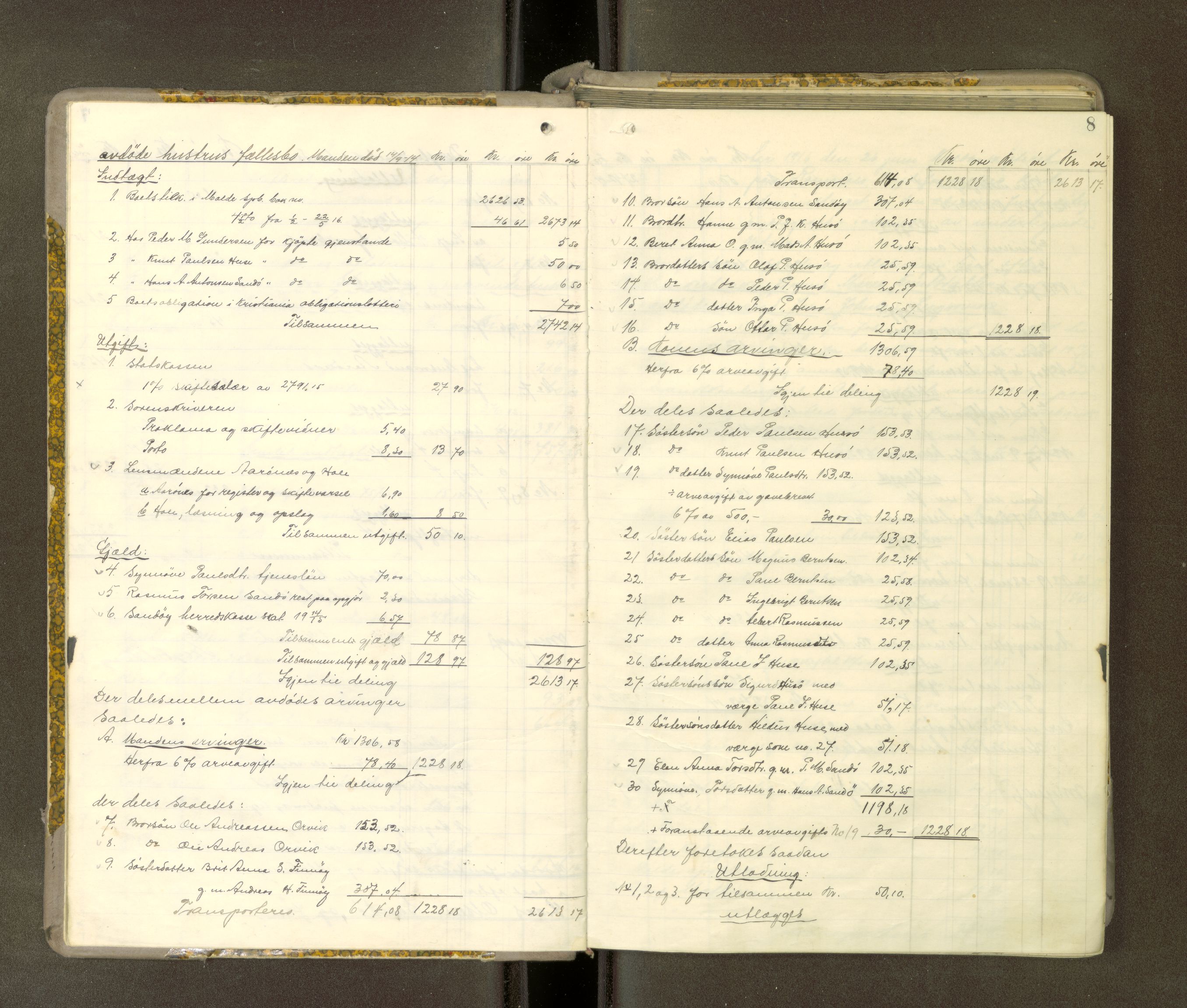 Romsdal sorenskriveri, AV/SAT-A-4149/1/3/3A/L0021: Skifteutlodnings Protokoll 7, 1916-1920, p. 7b-8a