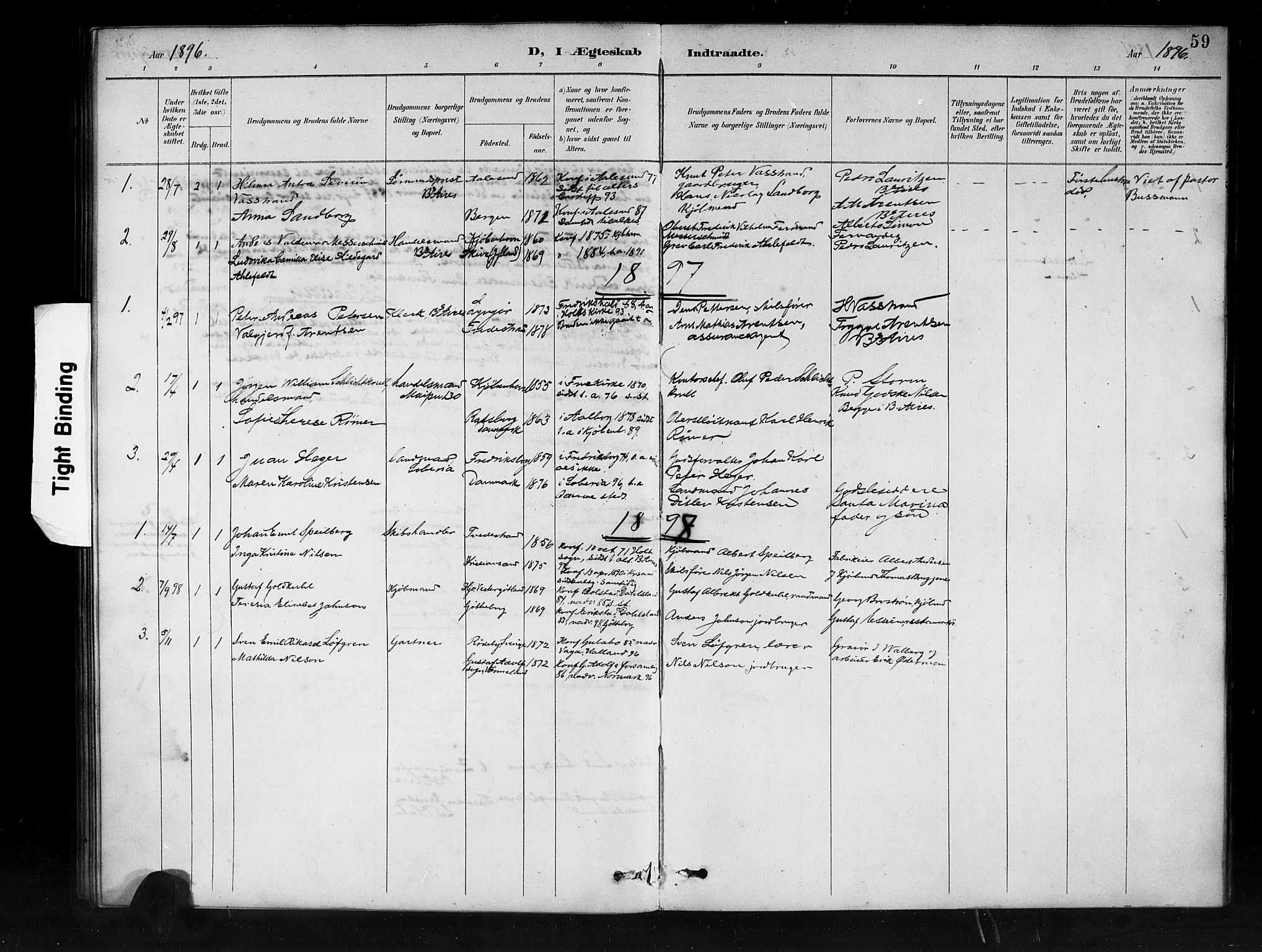 Den norske sjømannsmisjon i utlandet/Syd-Amerika (Buenos Aires m.fl.), SAB/SAB/PA-0118/H/Ha/L0001: Parish register (official) no. A 1, 1888-1898, p. 59