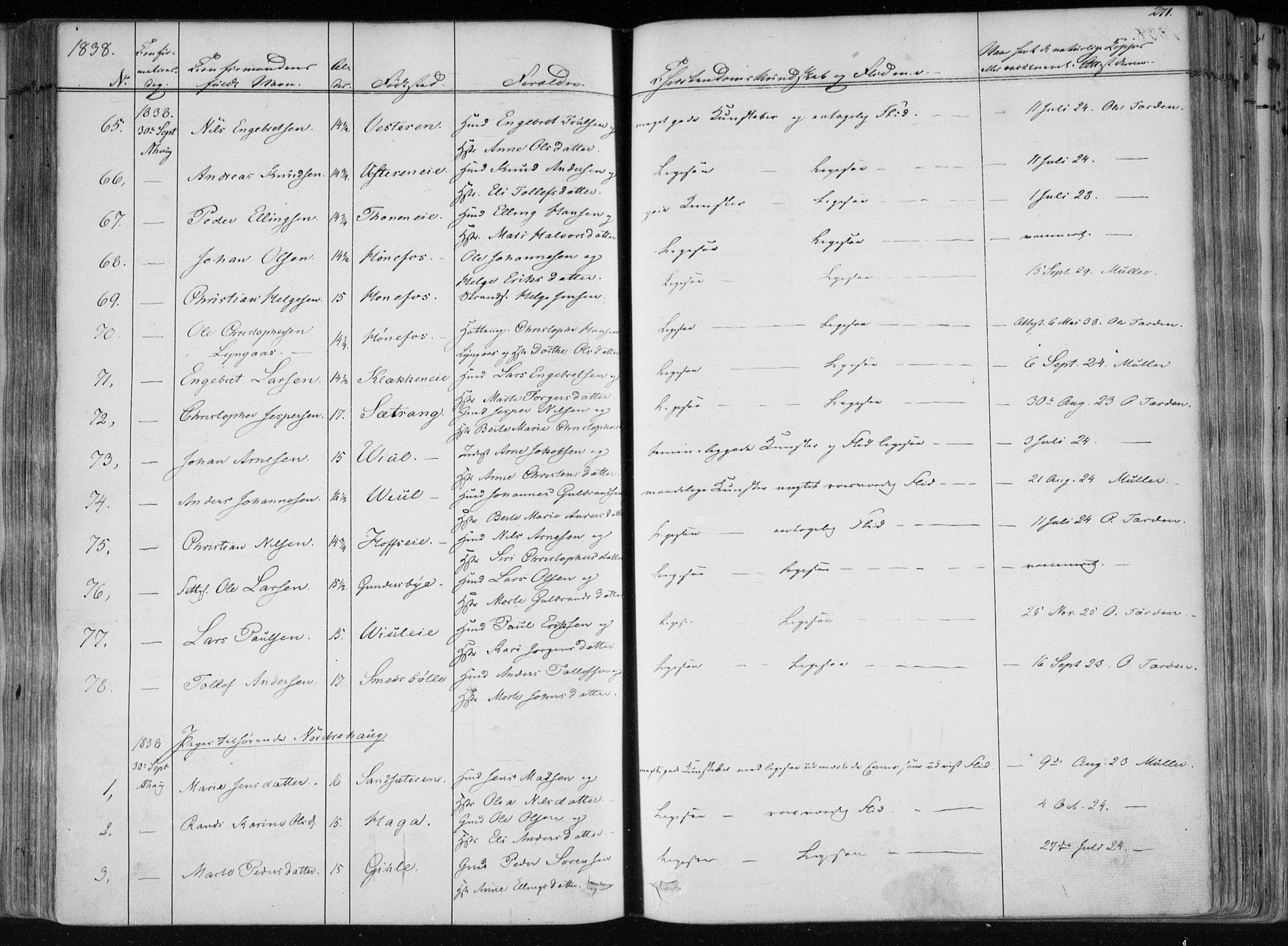 Norderhov kirkebøker, SAKO/A-237/F/Fa/L0010: Parish register (official) no. 10, 1837-1847, p. 271