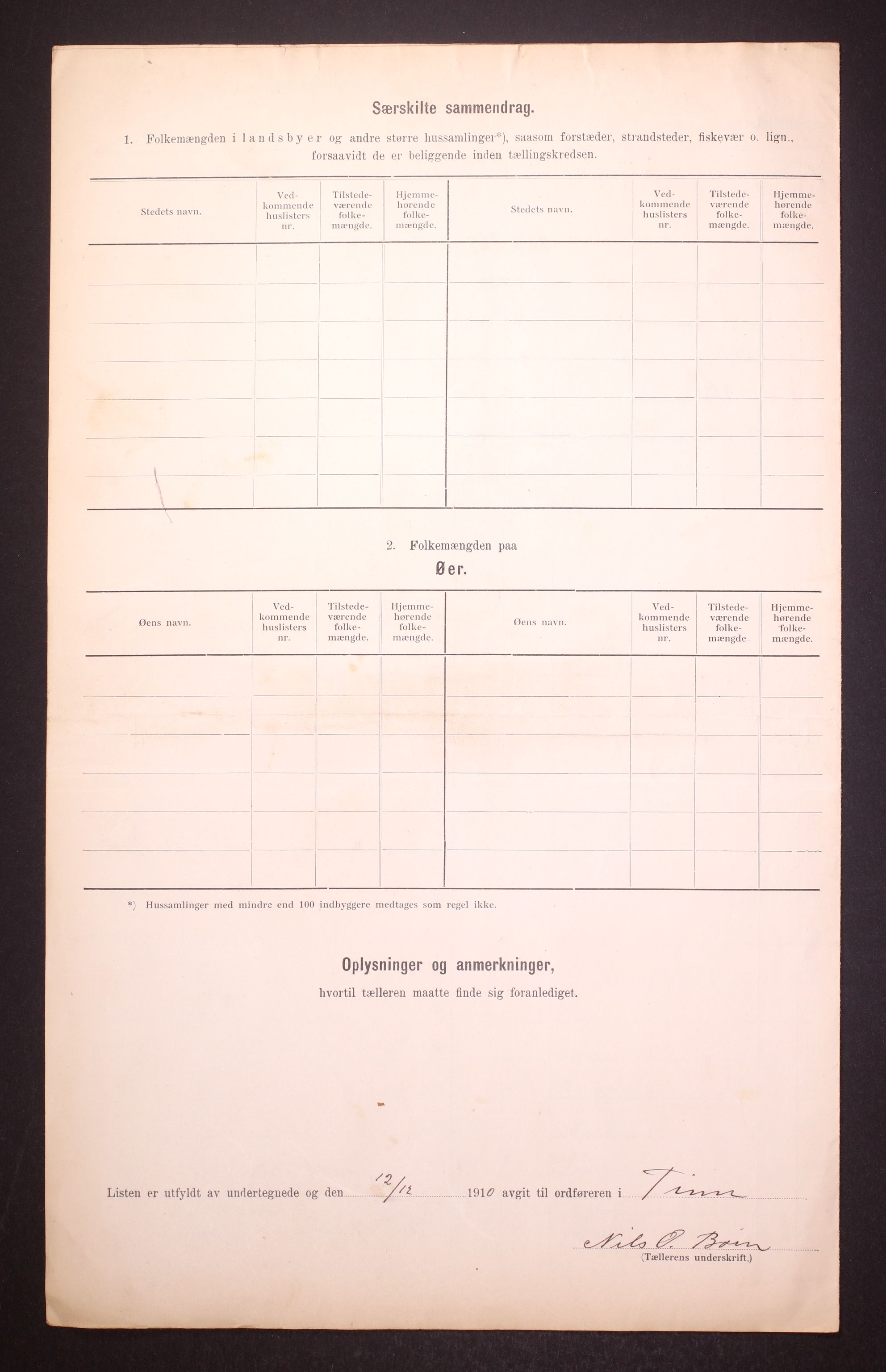 RA, 1910 census for Tinn, 1910, p. 7