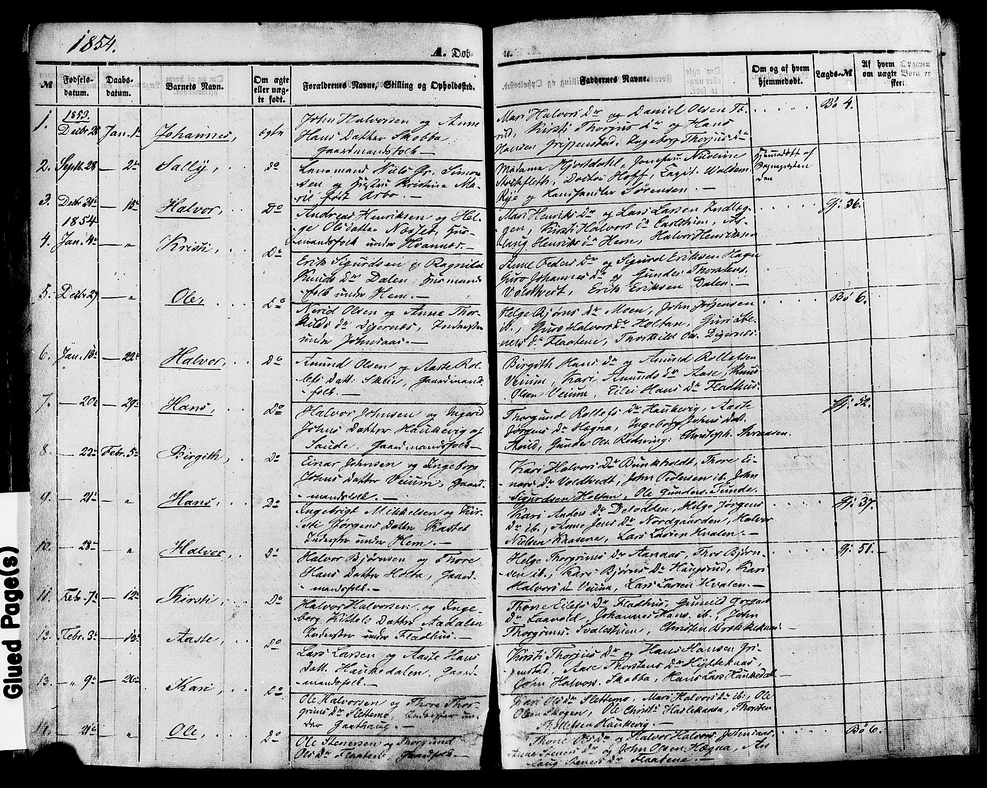 Sauherad kirkebøker, AV/SAKO-A-298/F/Fa/L0007: Parish register (official) no. I 7, 1851-1873, p. 18