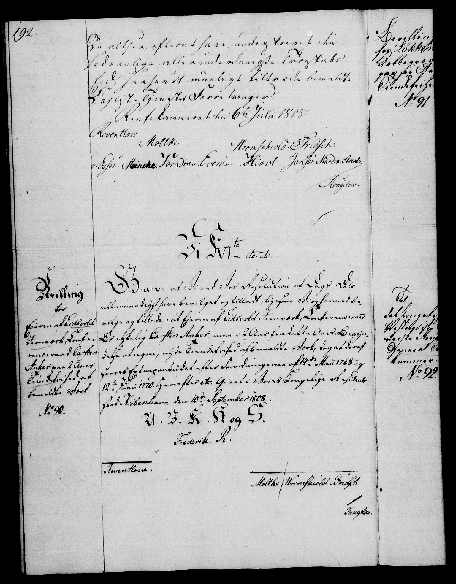 Rentekammeret, Renteskriverkontorene, AV/RA-EA-3115/M/Mg/Mga/L0001: Ekspedisjonsprotokoll med register (merket RK 54.18), 1791-1814, p. 192