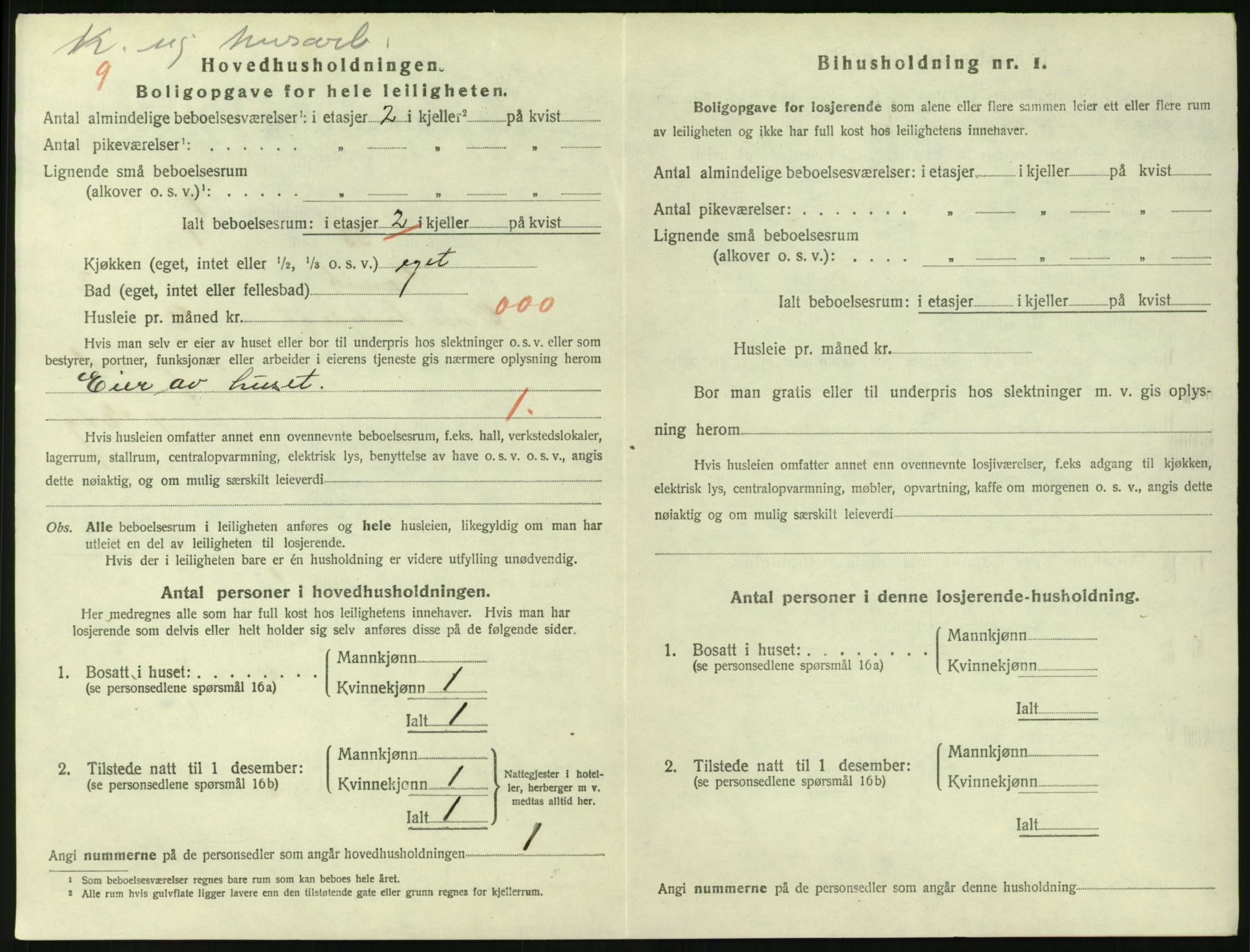 SAKO, 1920 census for Larvik, 1920, p. 3603