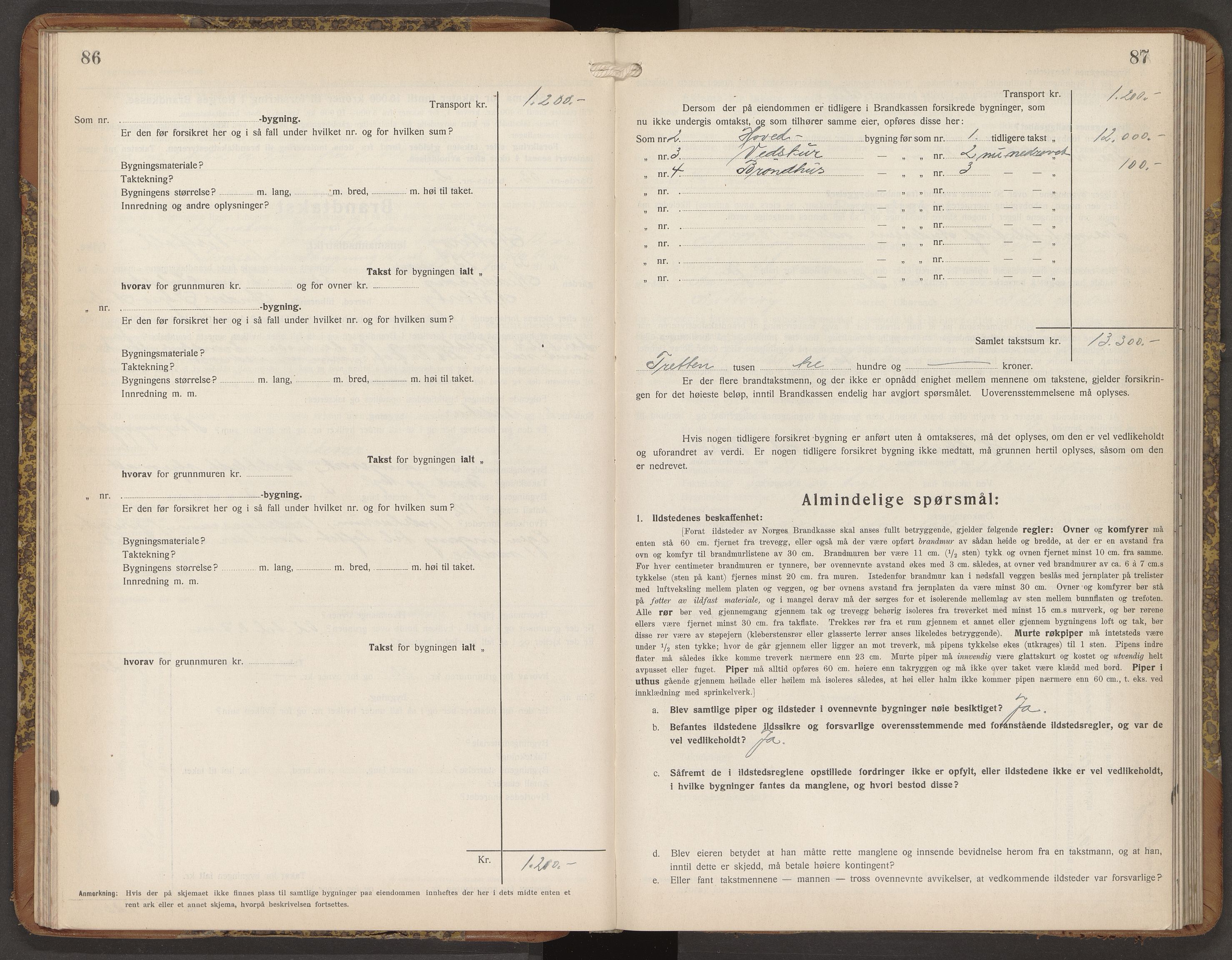 Nøtterøy lensmannskontor, AV/SAKO-A-540/Y/Yg/Ygb/L0009: Skjematakstprotokoll, 1932-1935, p. 86-87