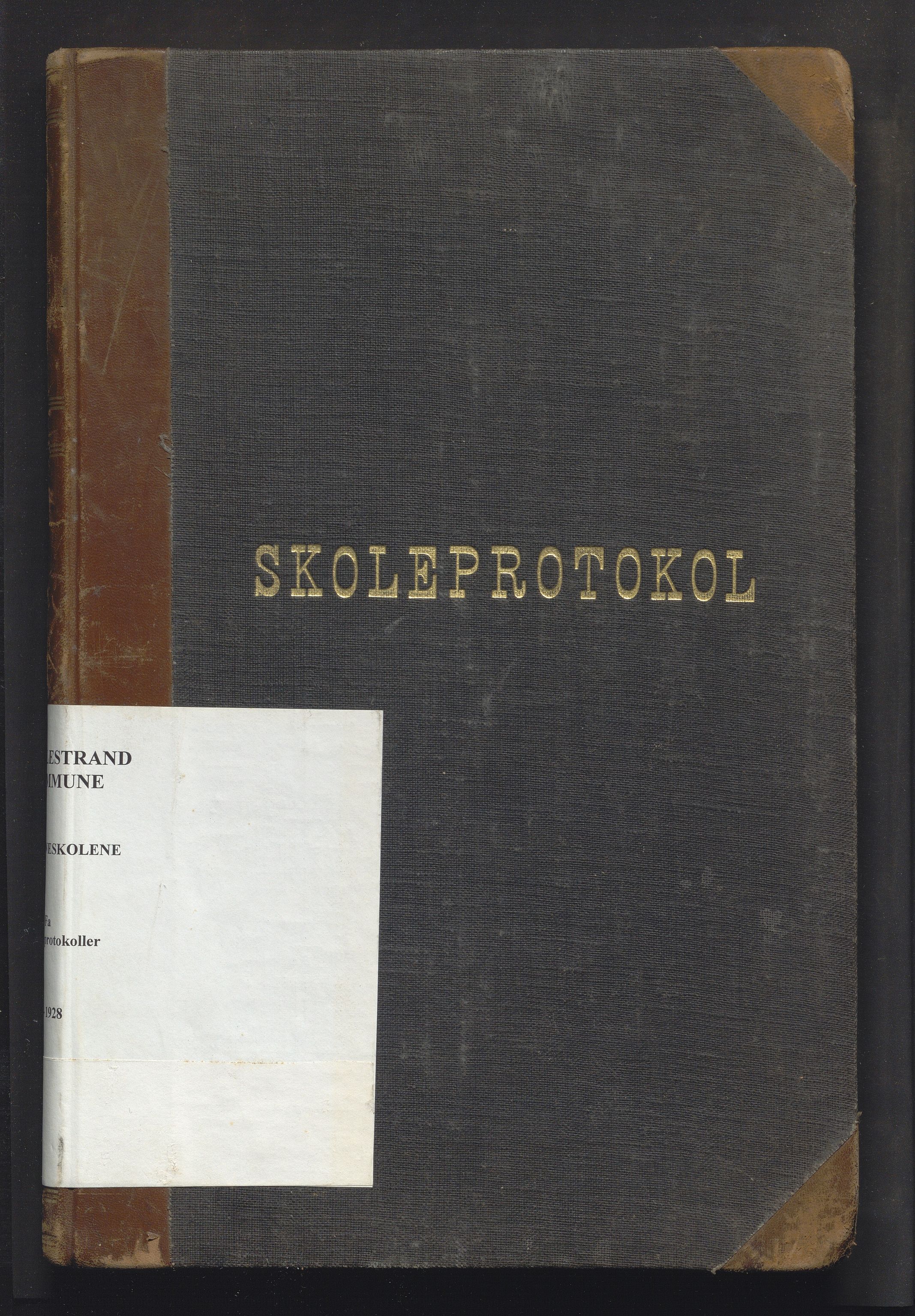 Valestrand kommune. Barneskulane, IKAH/1217-231/F/Fa/L0009: Skuleprotokoll for Enstabøvoll folkeskule, 1913-1928