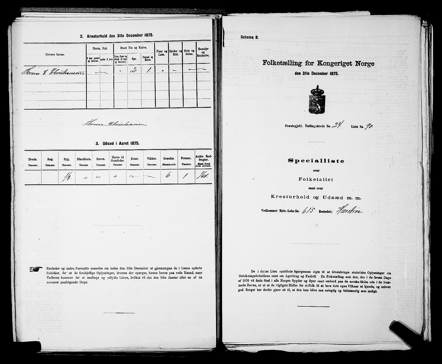 SAKO, 1875 census for 0624P Eiker, 1875, p. 4305