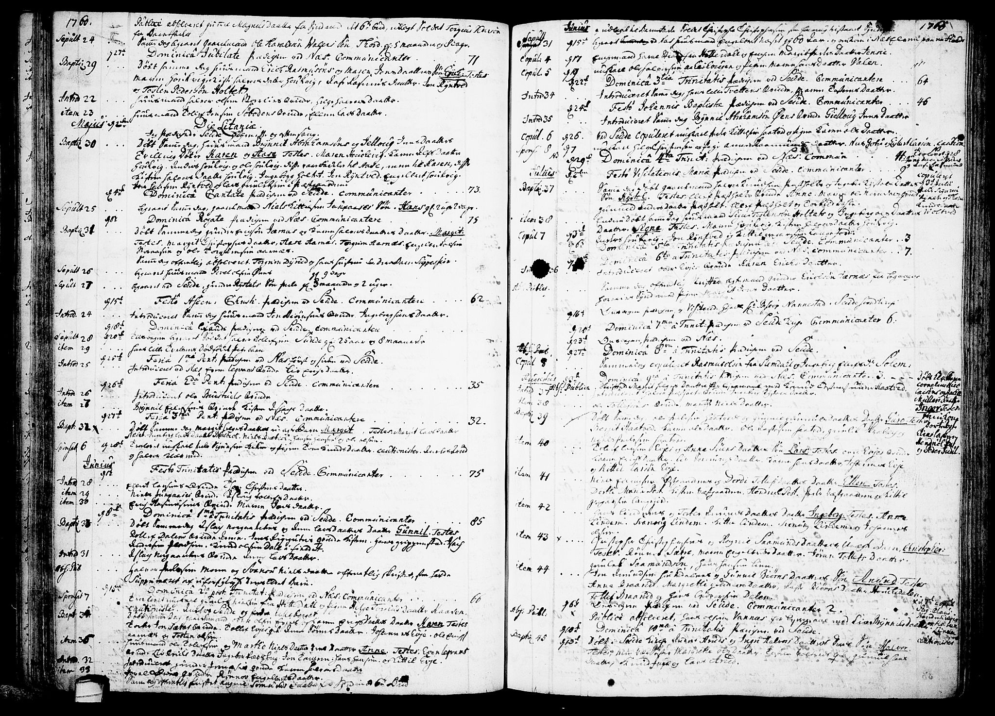 Sauherad kirkebøker, AV/SAKO-A-298/F/Fa/L0003: Parish register (official) no. I 3, 1722-1766