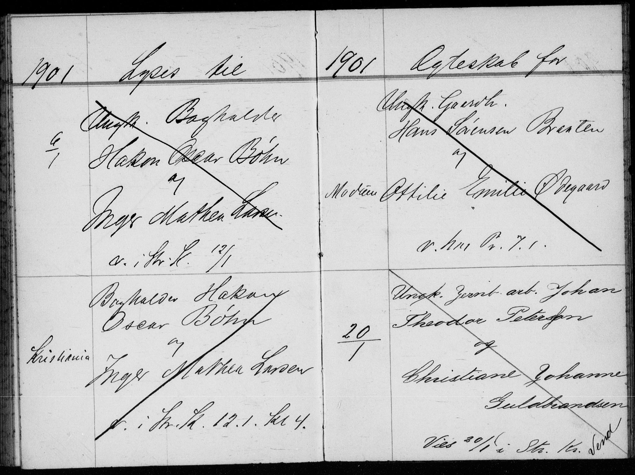 Strømsø kirkebøker, AV/SAKO-A-246/H/Ha/L0009: Banns register no. 9, 1896-1901