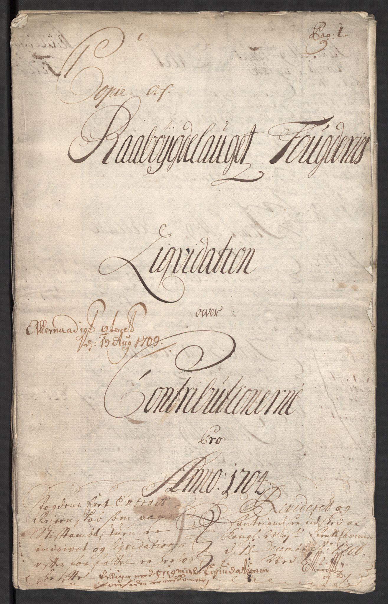 Rentekammeret inntil 1814, Reviderte regnskaper, Fogderegnskap, AV/RA-EA-4092/R40/L2447: Fogderegnskap Råbyggelag, 1703-1705, p. 217