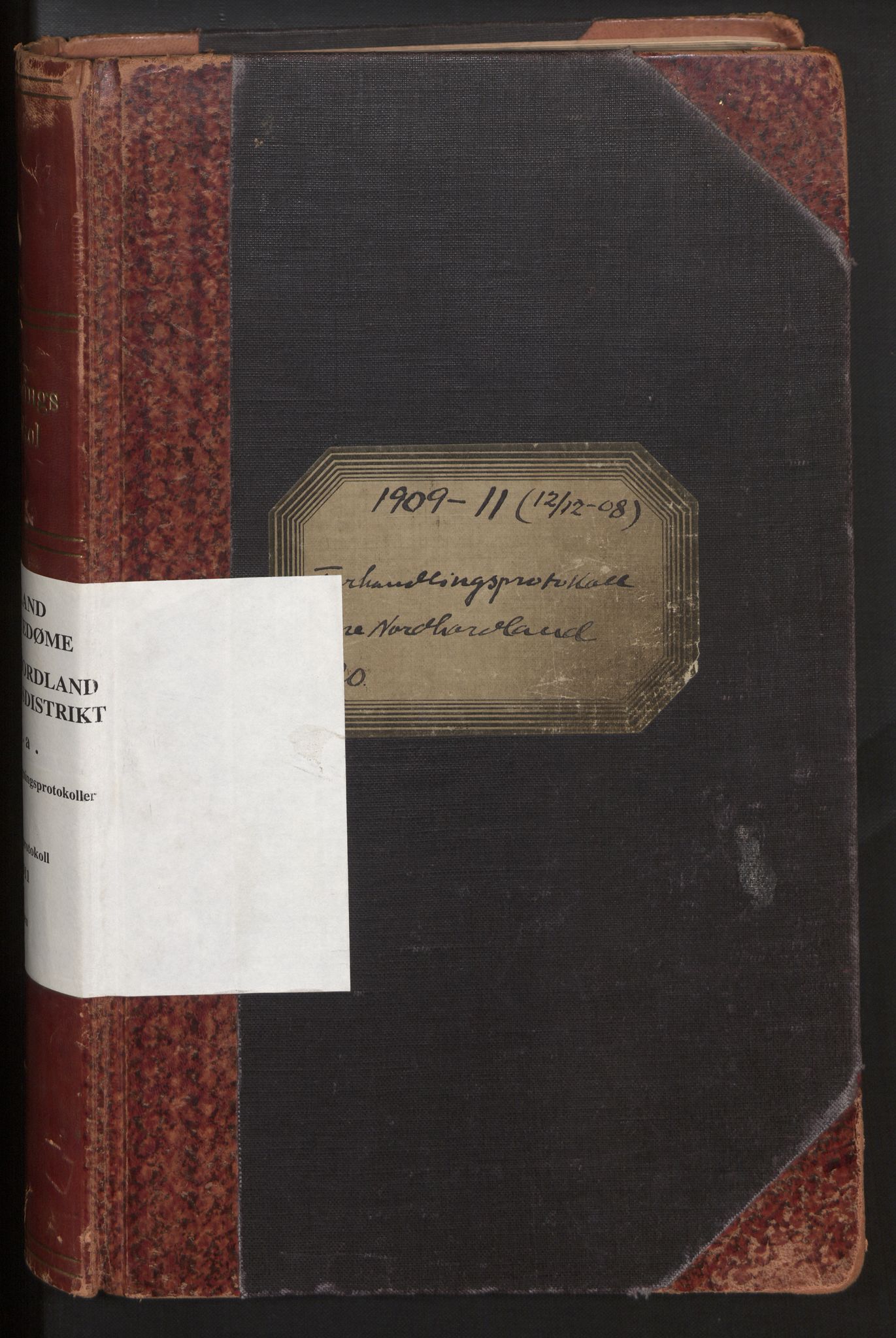 Hordaland jordskiftedøme - II Ytre Nordhordland jordskiftedistrikt, AV/SAB-A-6901/A/Aa/L0020: Forhandlingsprotokoll, 1909-1911