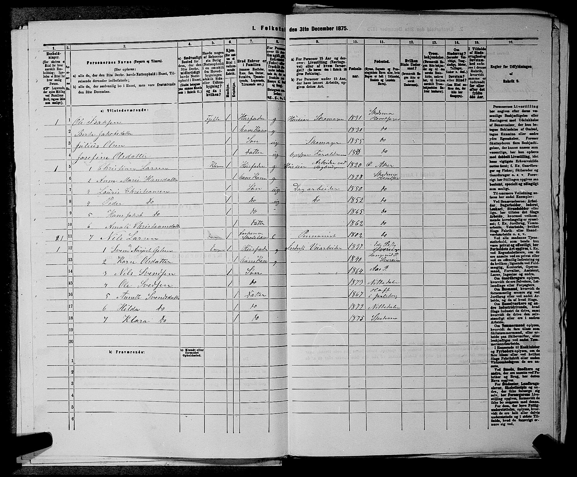 RA, 1875 census for 0231P Skedsmo, 1875, p. 519